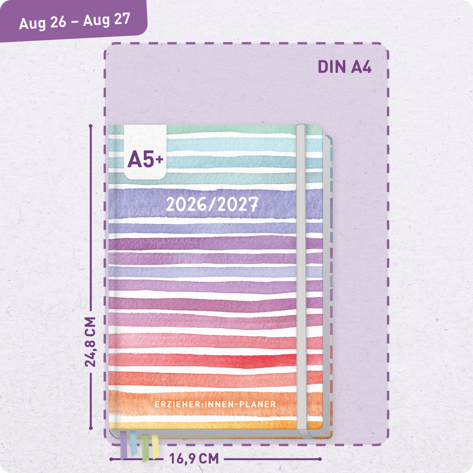 Artikelbild 3 des Artikels “Erzieher-Planer A5+ 26/27  [Color Stripes] “