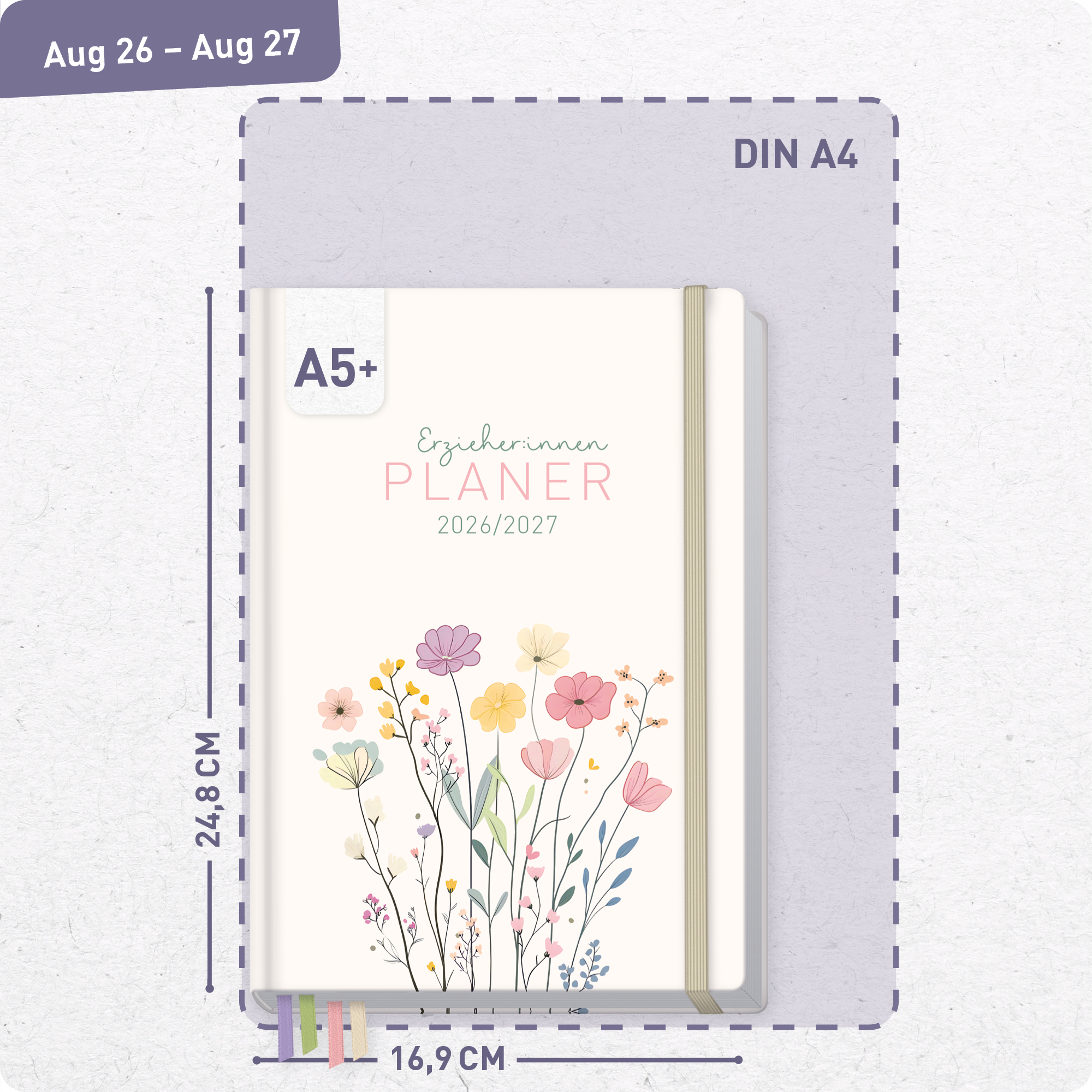 Artikelbild 3 des Artikels “Erzieher-Planer A5+ 26/27  [Flower Joy] “