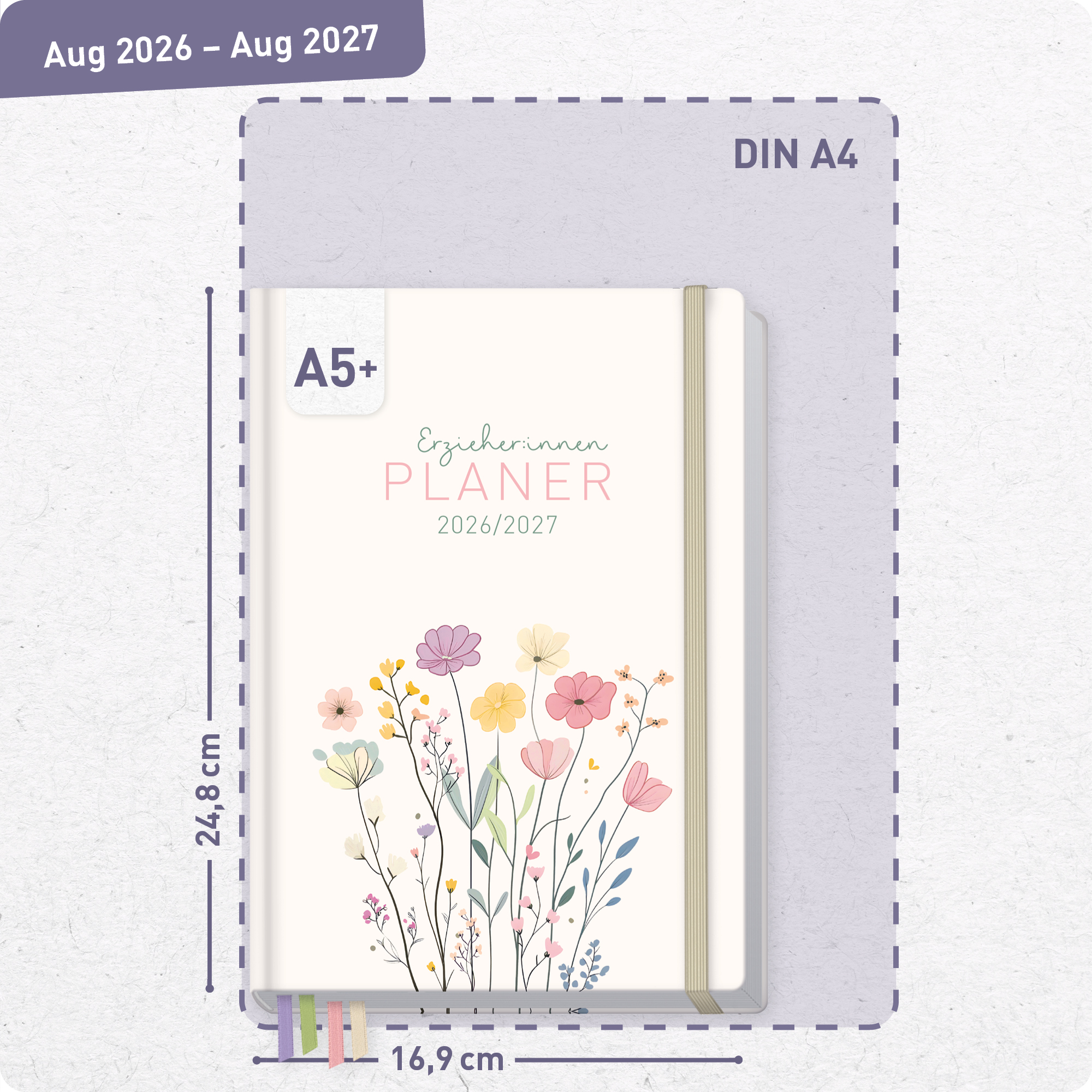 Artikelbild 3 des Artikels “Erzieher-Planer A5+ 2026/2027 [Flower Joy] “