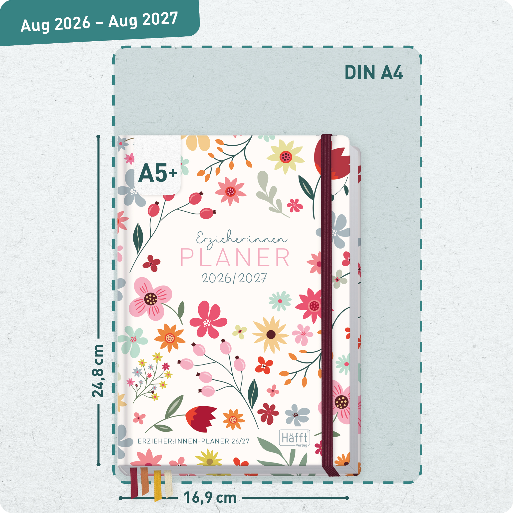 Artikelbild 3 des Artikels “Erzieher-Planer A5+ 2026/2027 [Wild Flower] “