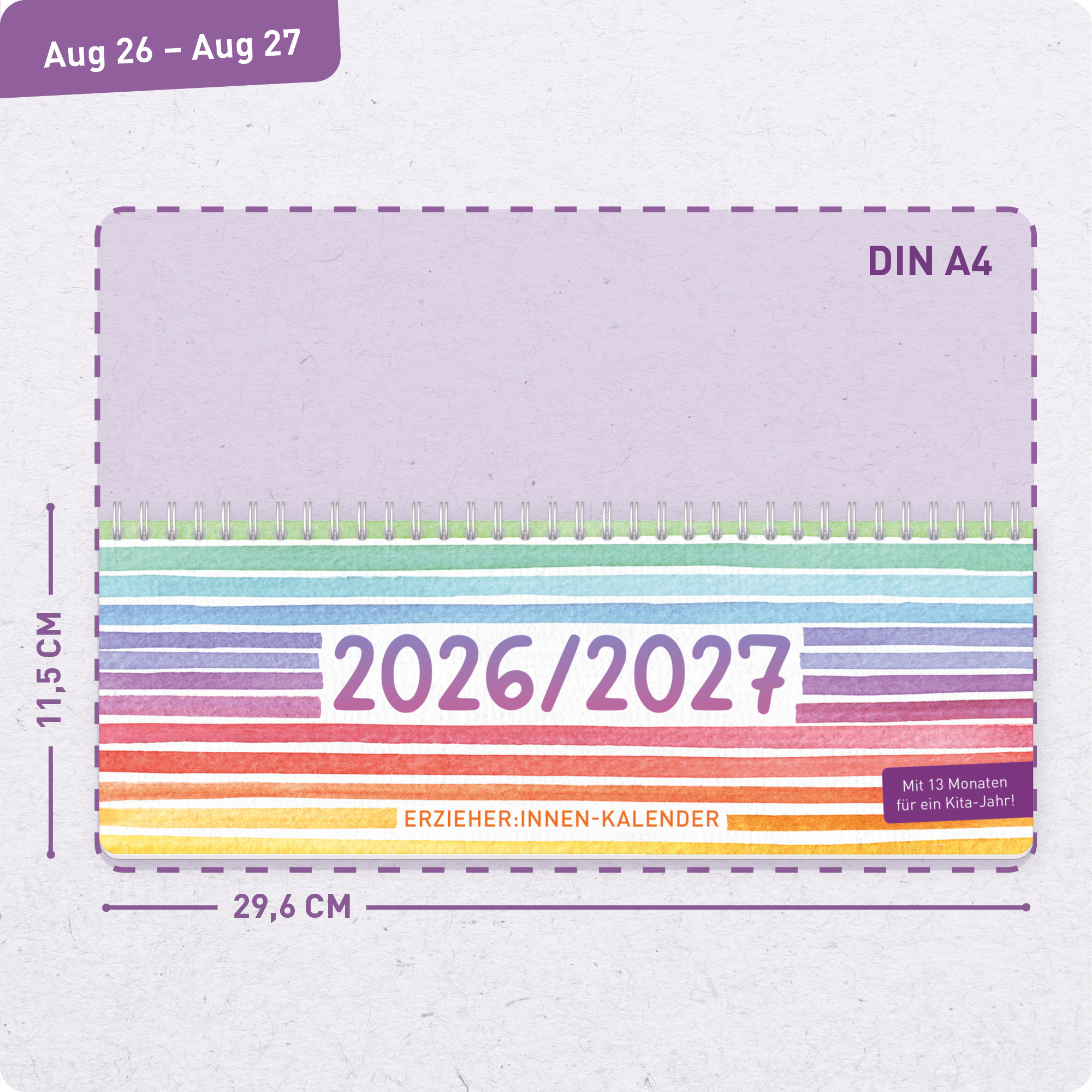 Artikelbild 3 des Artikels “Tischkalender Erzieher 26/27 [Color Stripes] “