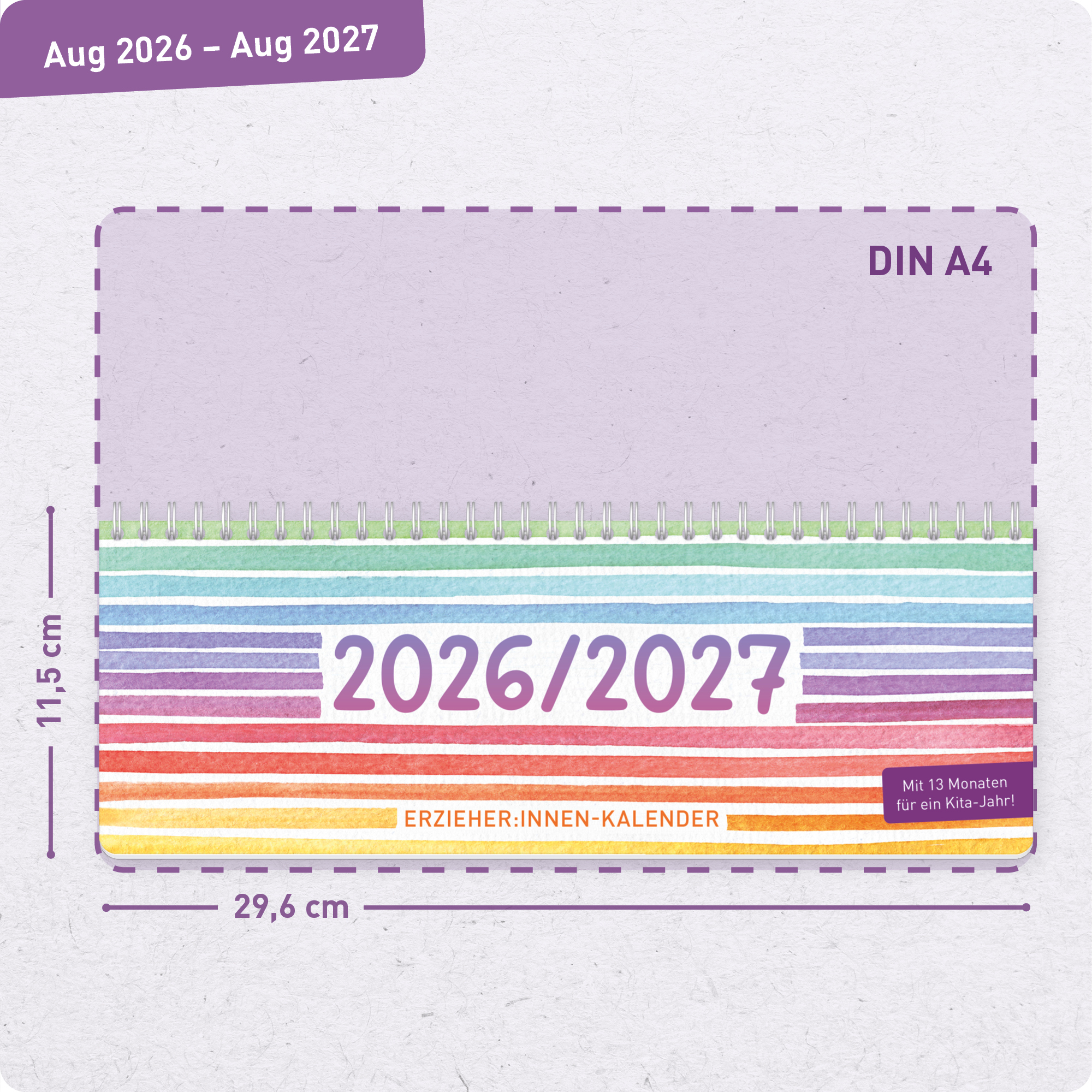Artikelbild 3 des Artikels “Tischkalender Erzieher 2026/2027 [Color Stripes] “