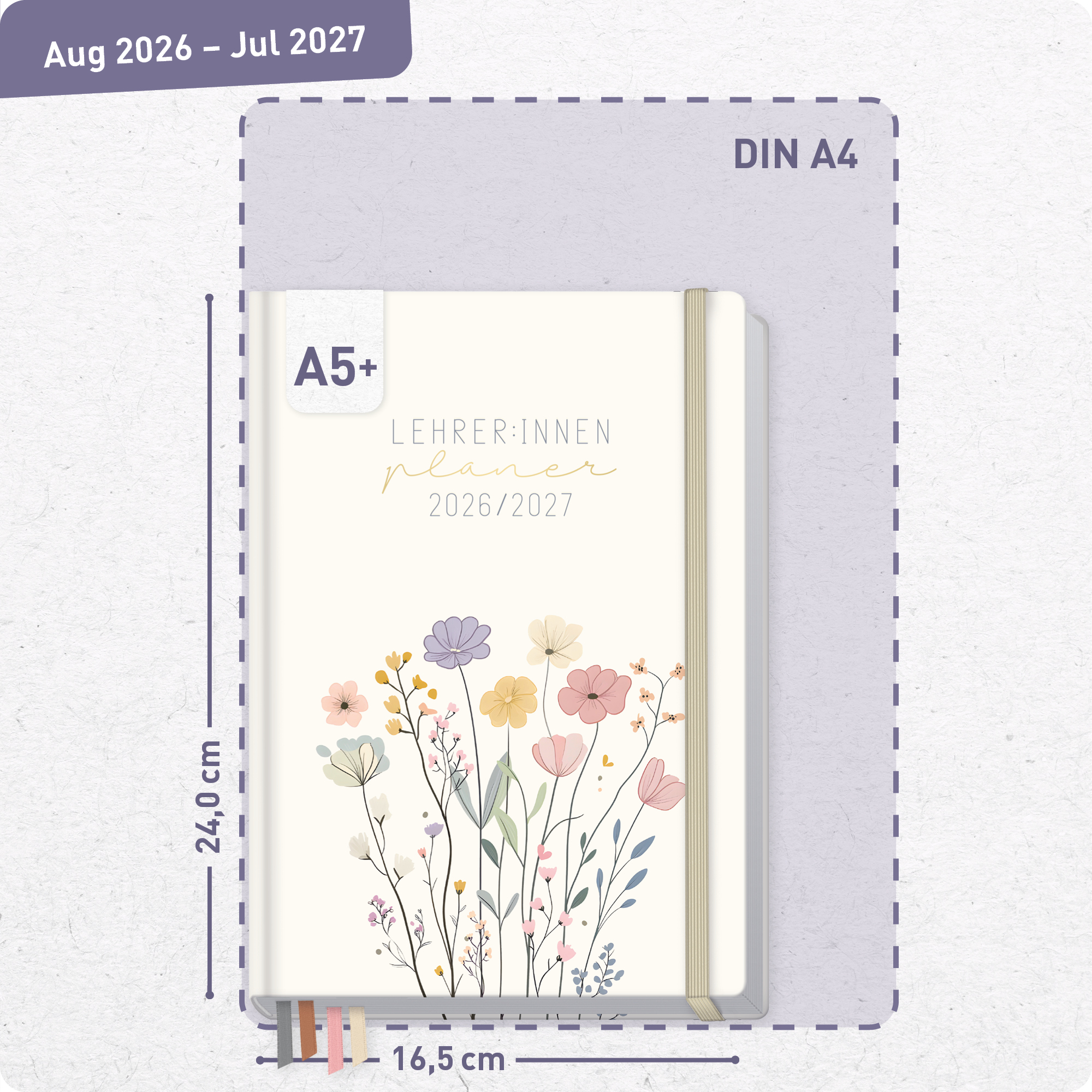 Artikelbild 3 des Artikels “Lehrer-Planer A5+ 2026/2027 [Flower Joy] “