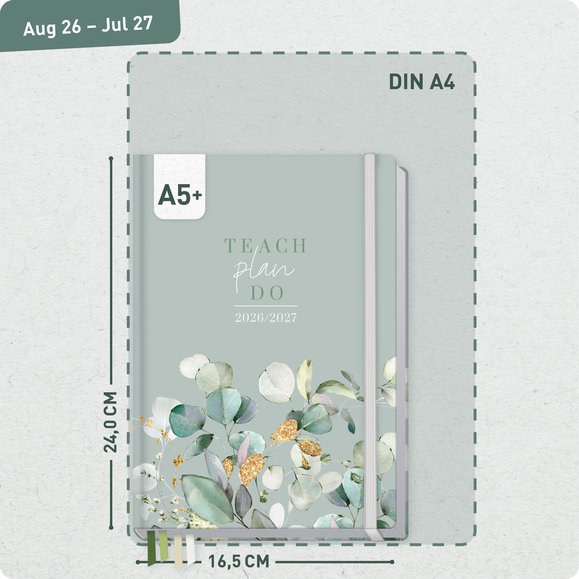 Artikelbild 3 des Artikels “Lehrer-Planer A5+ 26/27 [Minty Leaves] “