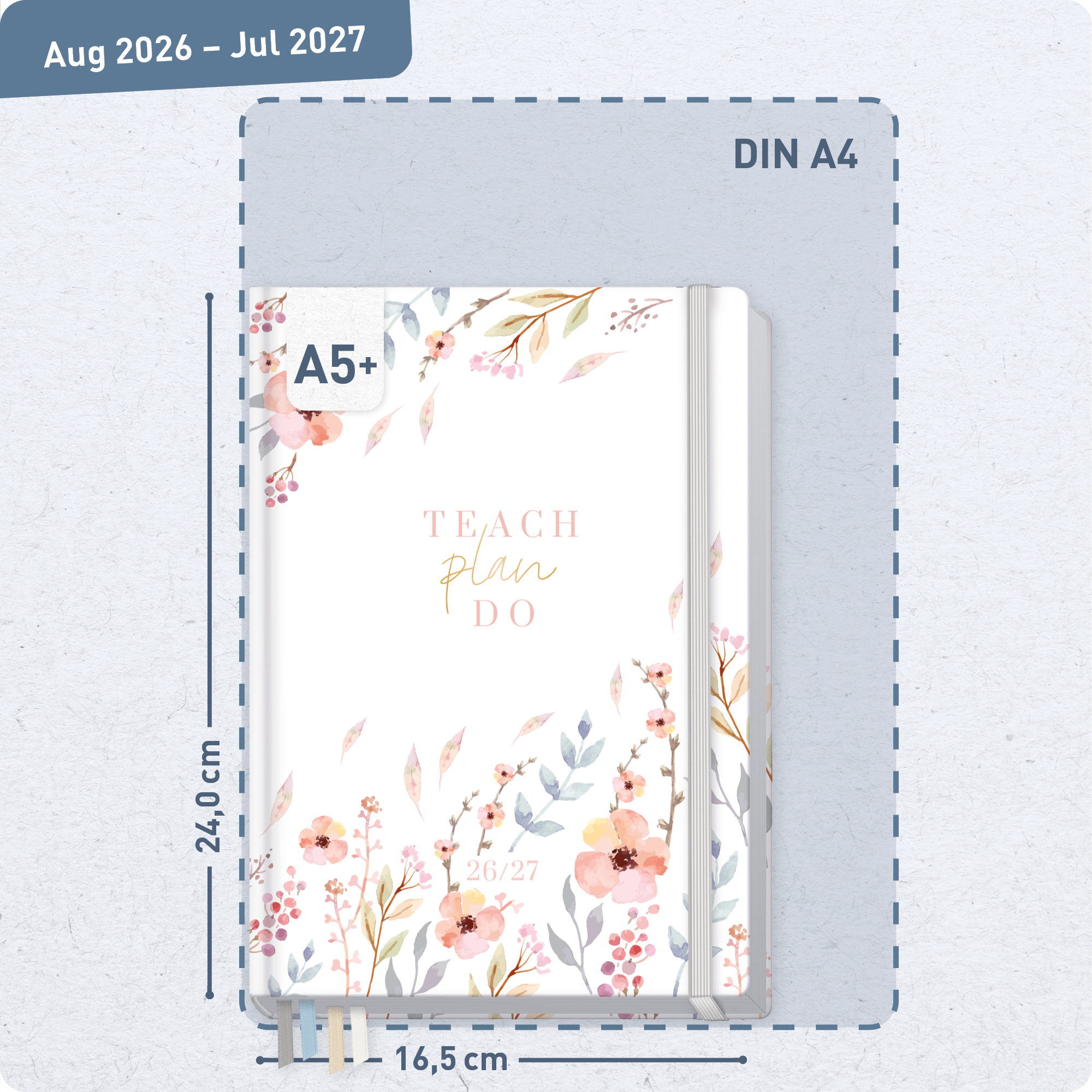 Artikelbild 3 des Artikels “Lehrer-Planer A5+ 2026/2027 [Sweet Flowers] “