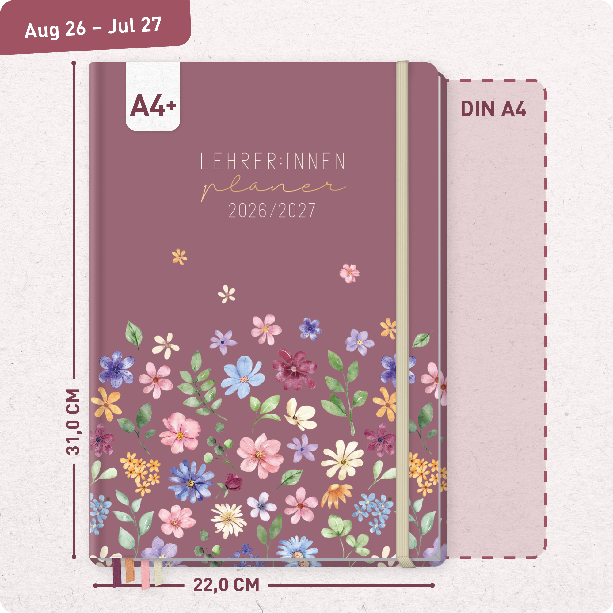 Artikelbild 3 des Artikels “Lehrer-Planer Maxi A4+ 26/27 [Berry Blossoms] “