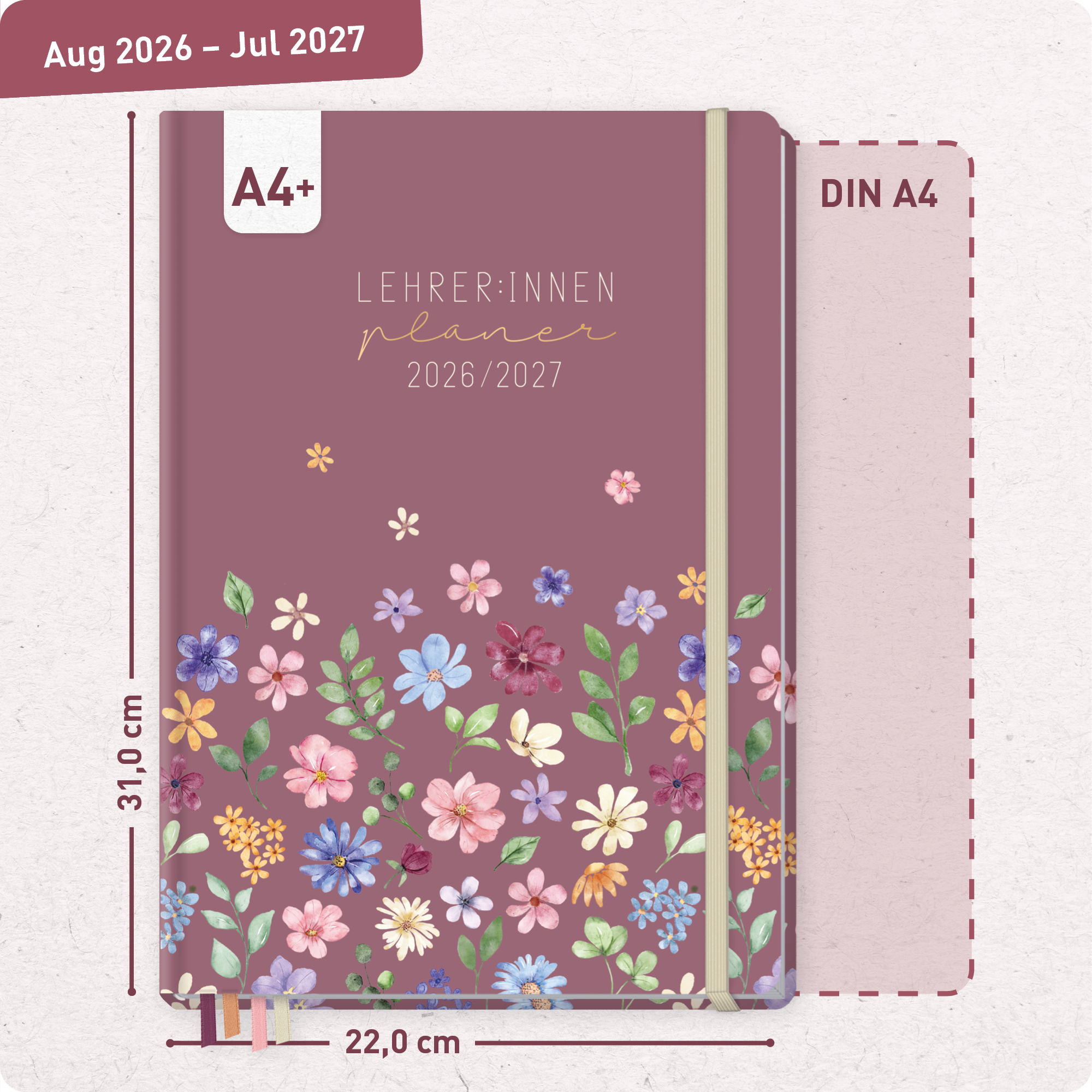 Artikelbild 3 des Artikels “Lehrer-Planer Maxi A4+ 26/27 [Berry Blossoms] “