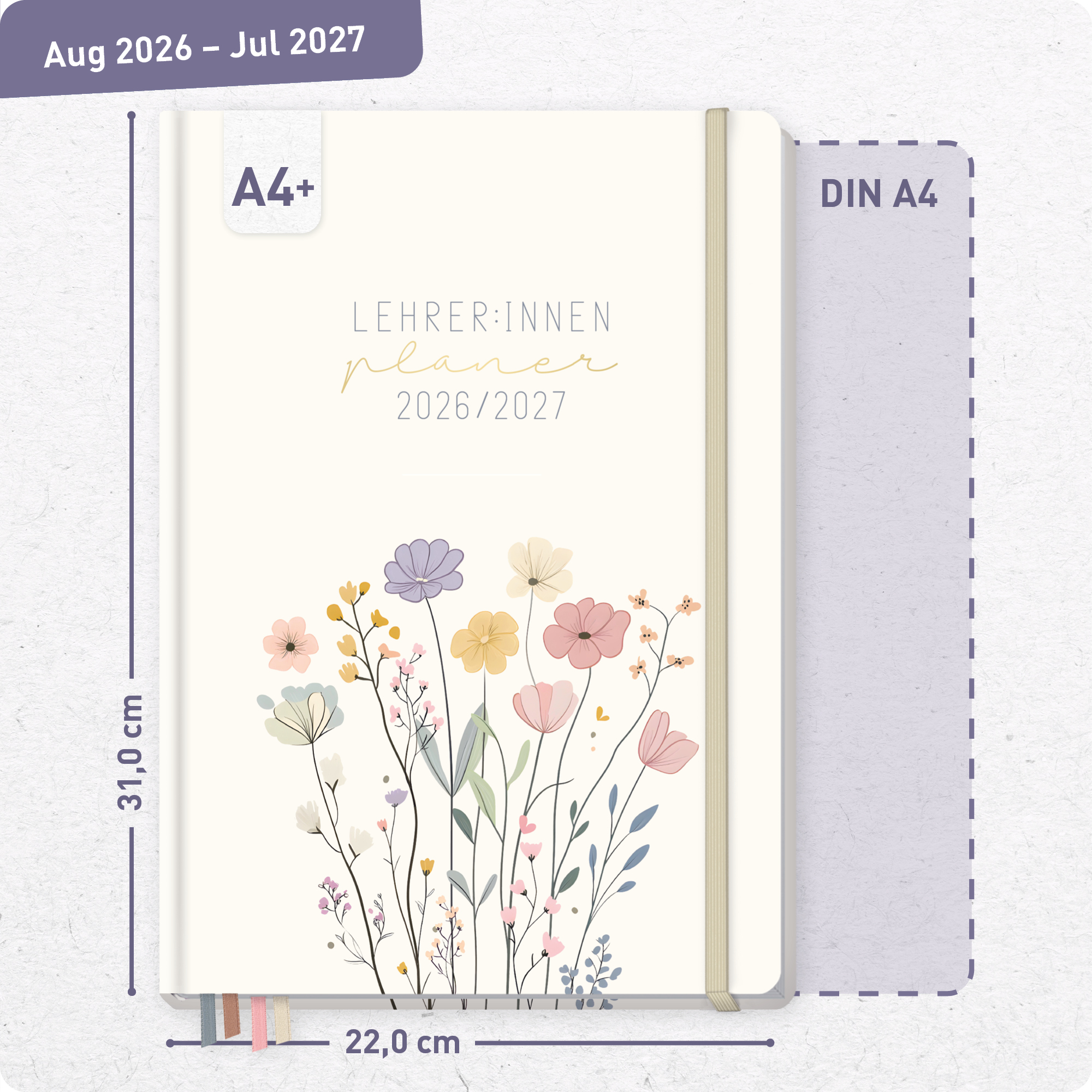Artikelbild 3 des Artikels “Lehrer-Planer Maxi A4+ 26/27 [Flower Joy] “