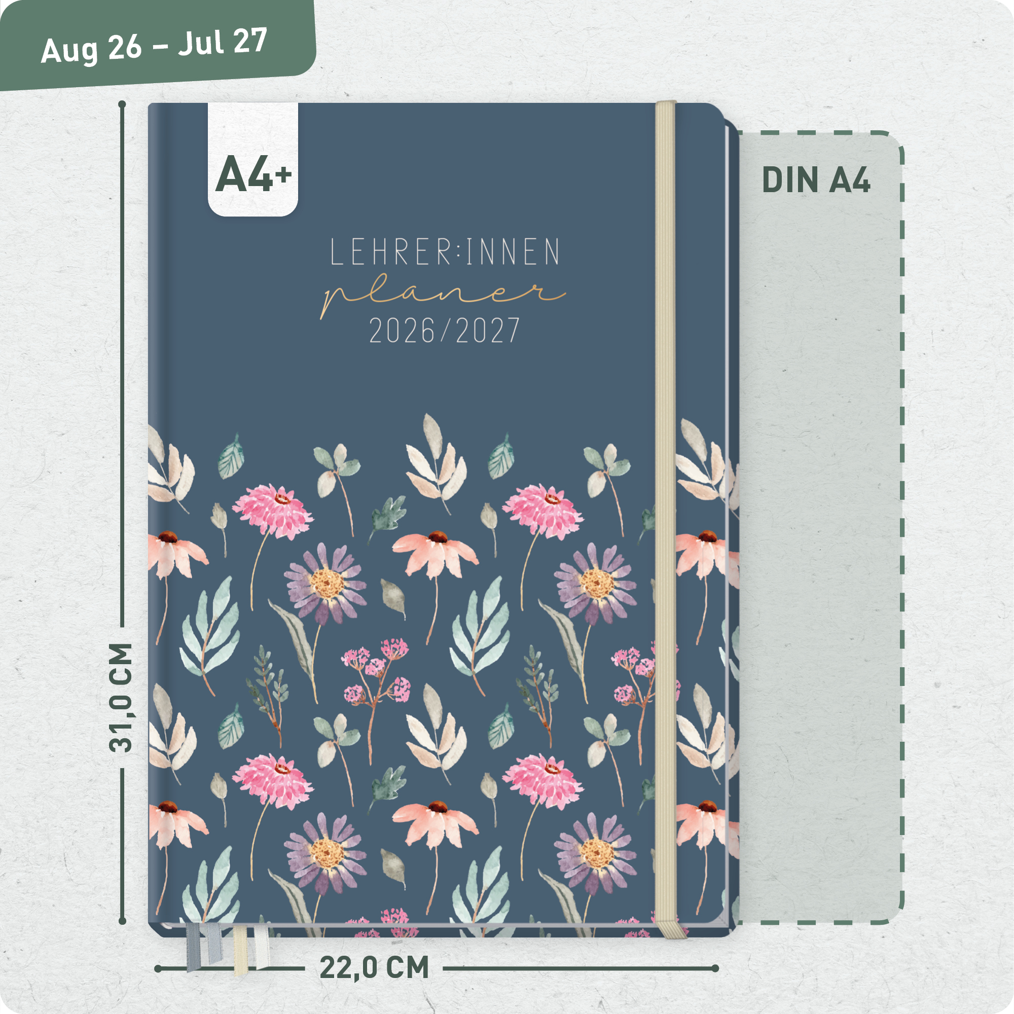Artikelbild 3 des Artikels “Lehrer-Planer Maxi A4+ 26/27 [Flying Flowers] “