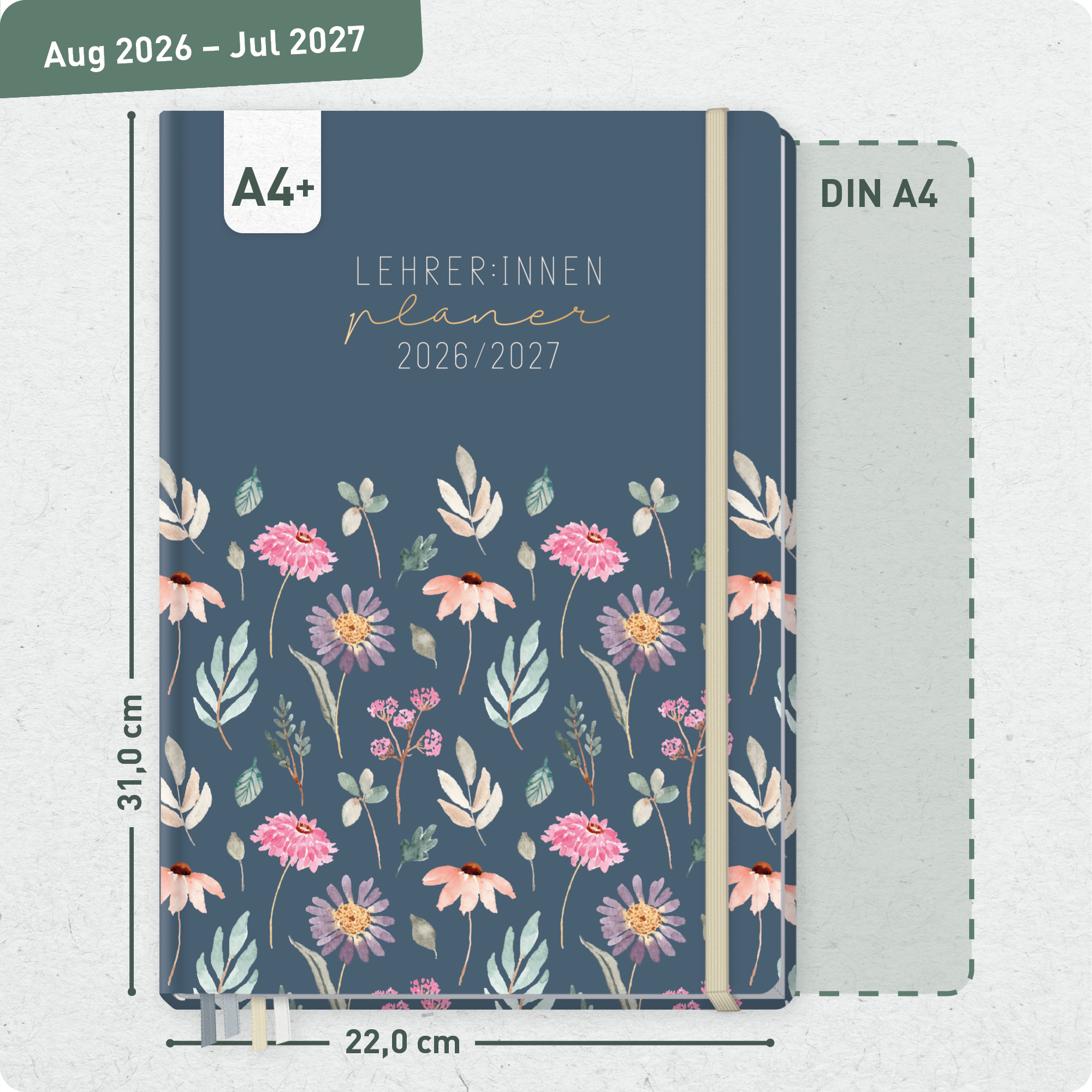 Artikelbild 3 des Artikels “Lehrer-Planer Maxi A4+ 26/27 [Flying Flowers] “