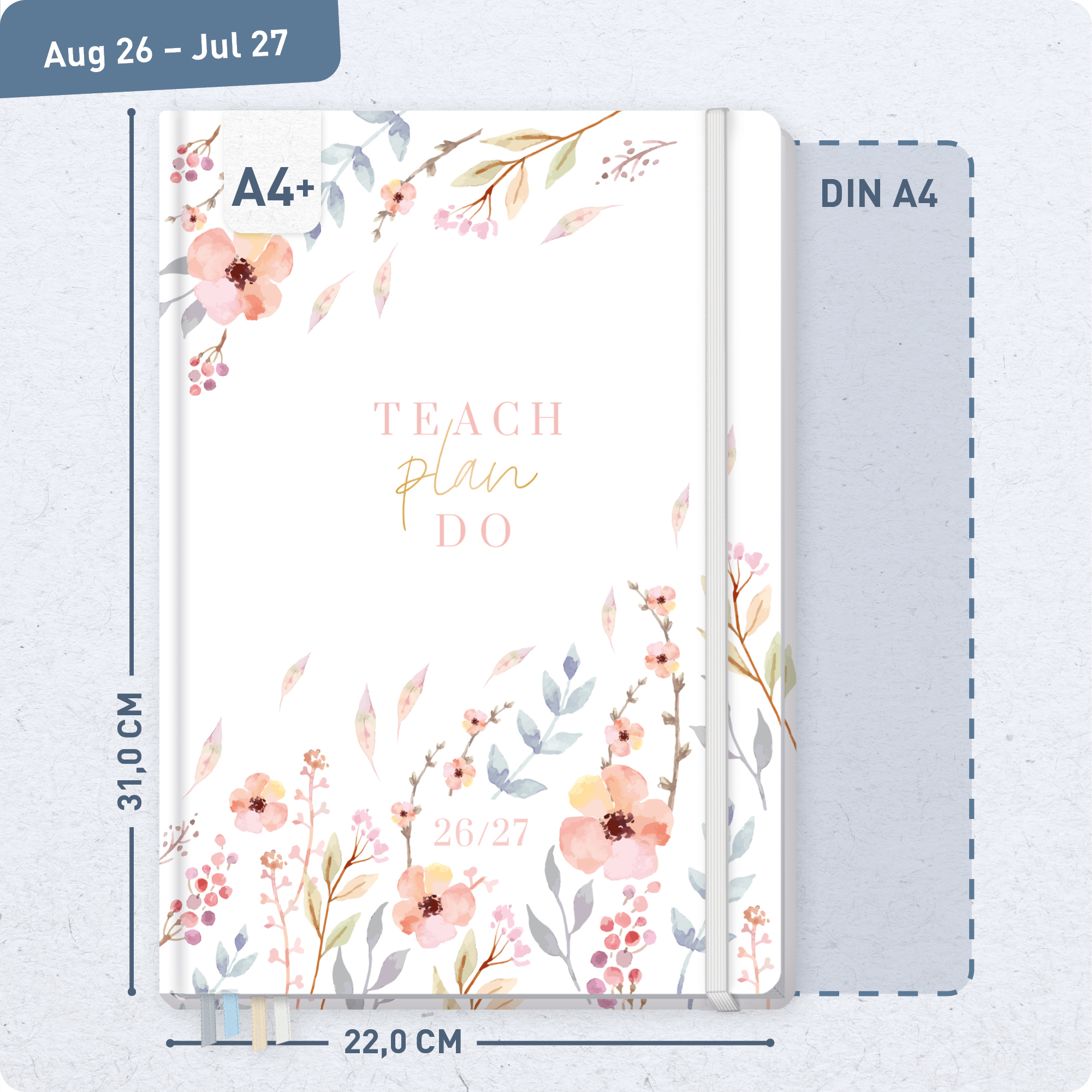 Artikelbild 3 des Artikels “Lehrer-Planer Maxi A4+ 26/27 [Sweet Flowers] “