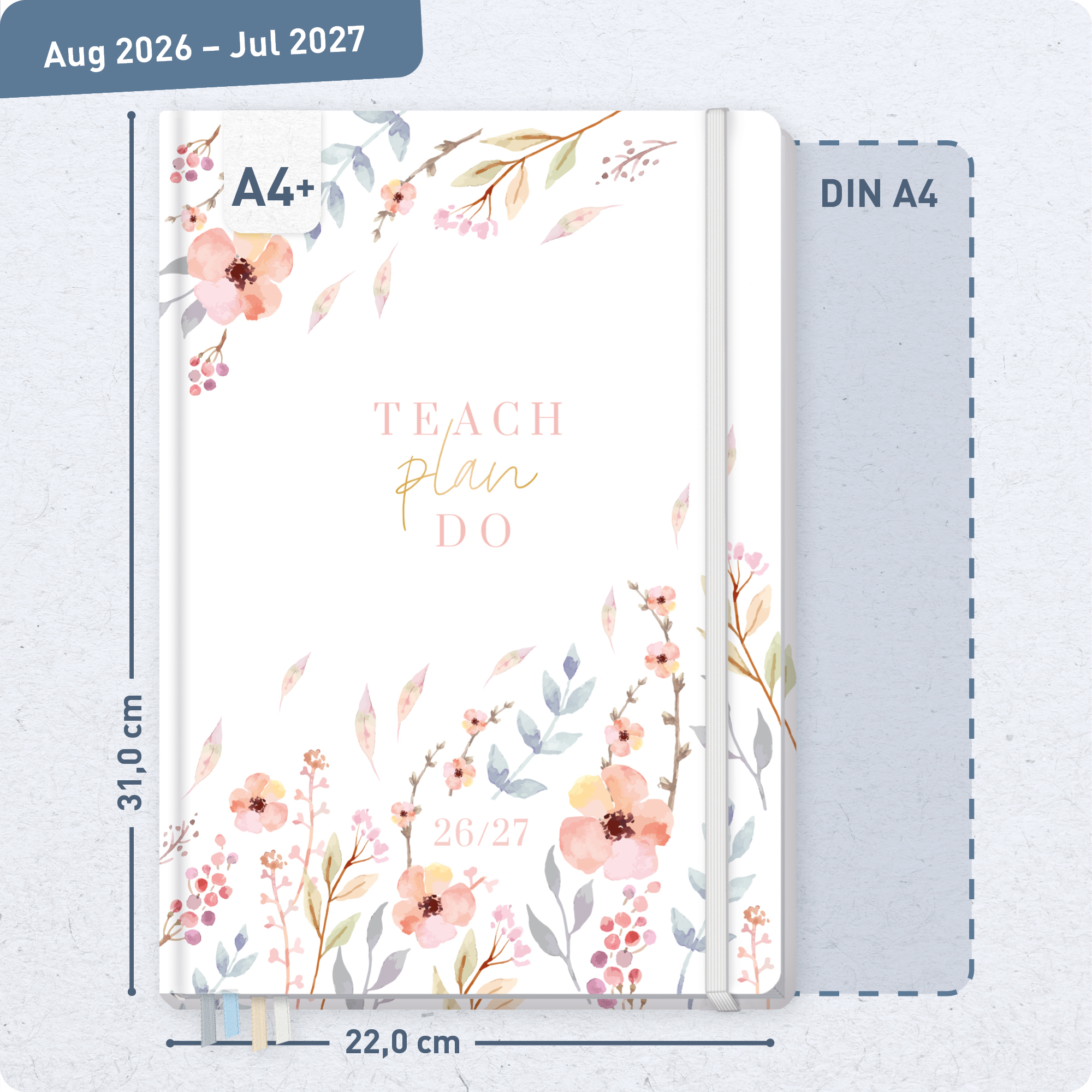 Artikelbild 3 des Artikels “Lehrer-Planer Maxi A4+ 26/27 [Sweet Flowers] “