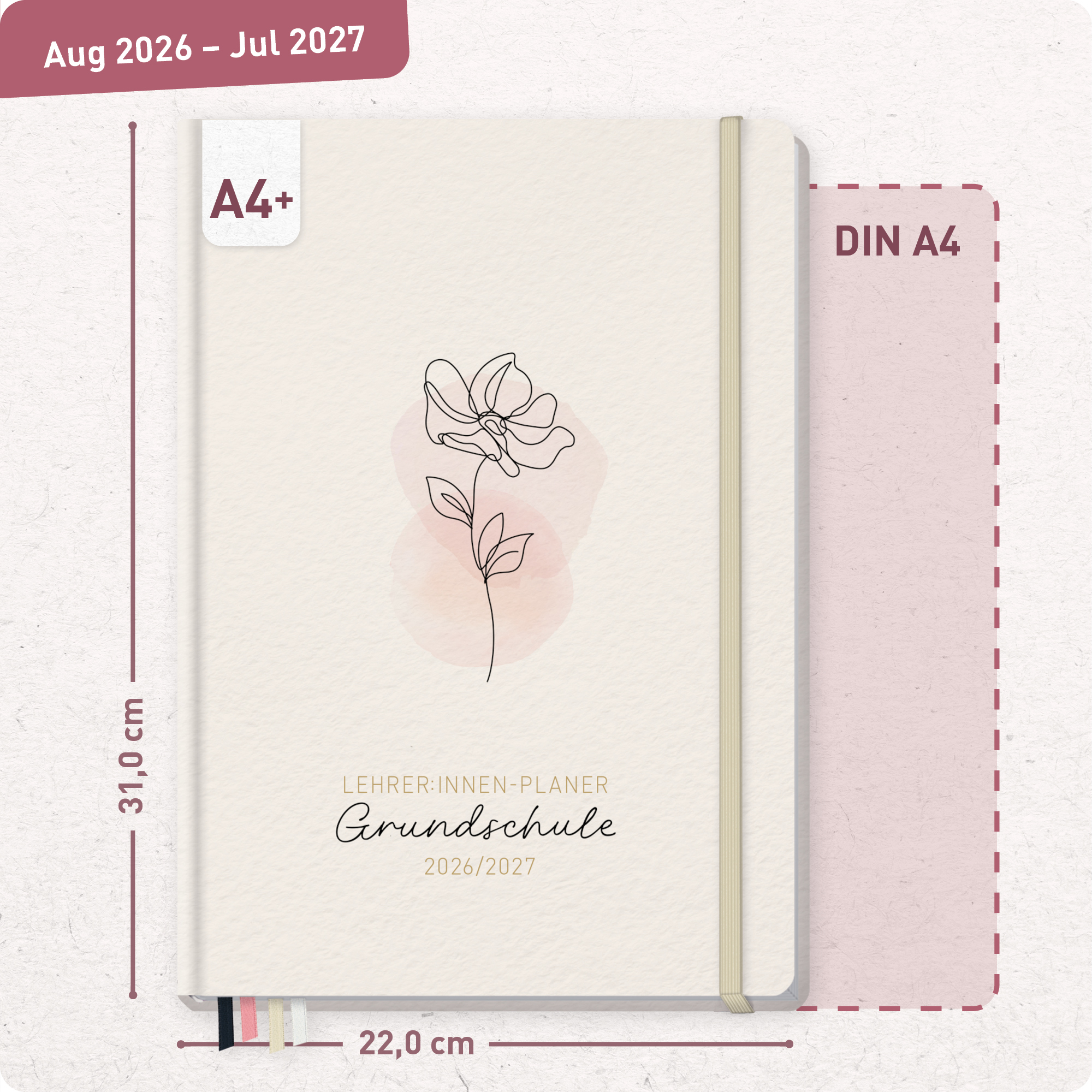 Artikelbild 3 des Artikels “Lehrer-Planer Grundschule A4+ 26/27 [Soft Flower] “