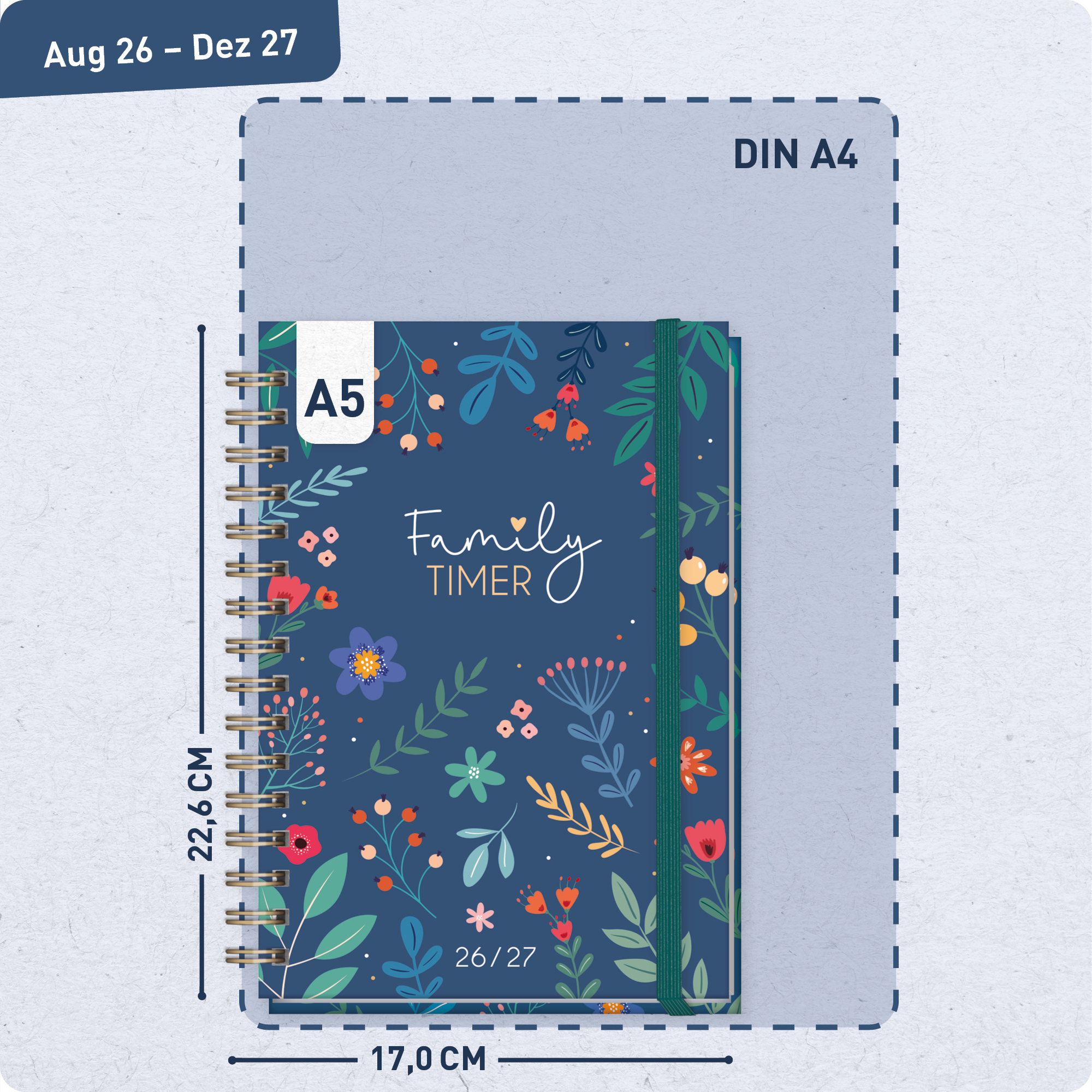 Artikelbild 3 des Artikels “Family-Timer A5 2026 2027 [Color Flowers] “