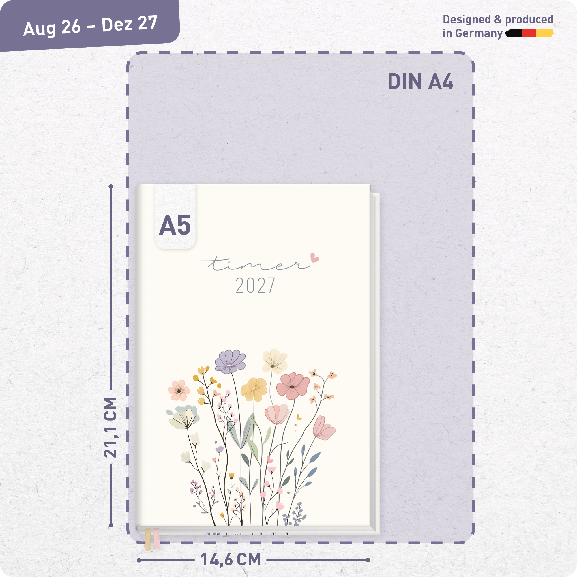 Artikelbild 3 des Artikels “Chäff-Timer A5 2026/2027 [Flower Joy] “