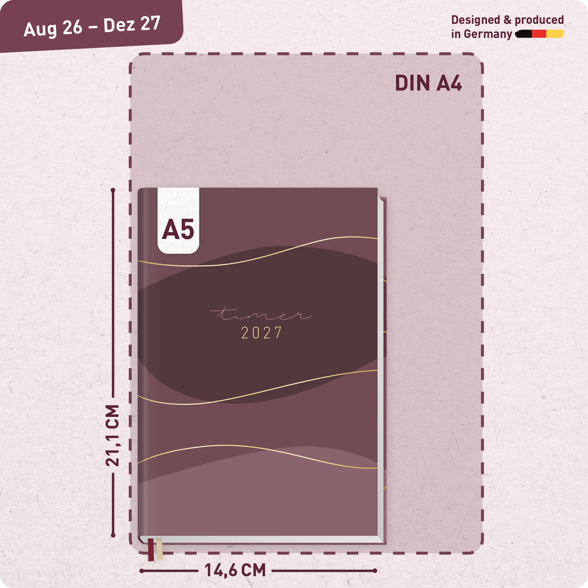 Artikelbild 3 des Artikels “Chäff-Timer A5 2026/2027 [Red Waves] “