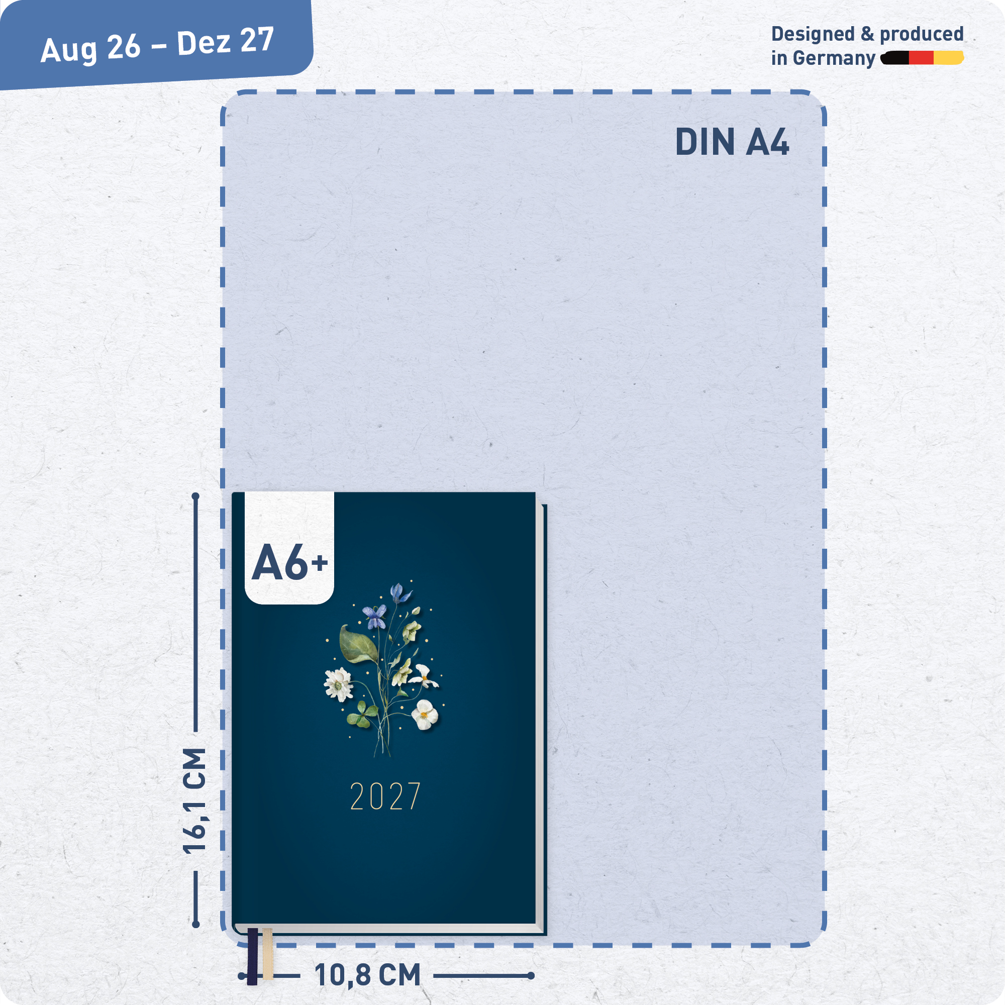 Artikelbild 3 des Artikels “Chäff-Timer Mini A6+ 2026/2027 [Floral Greetings] “