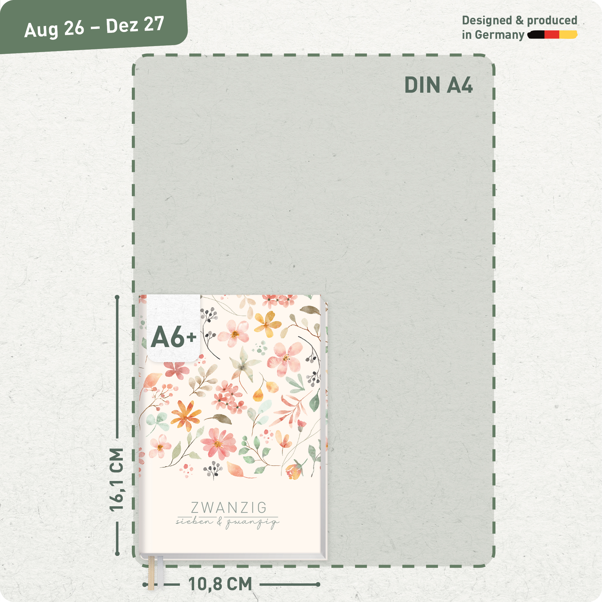 Artikelbild 3 des Artikels “Chäff-Timer Mini A6+ 2026/2027 [Wild Blossoms] “