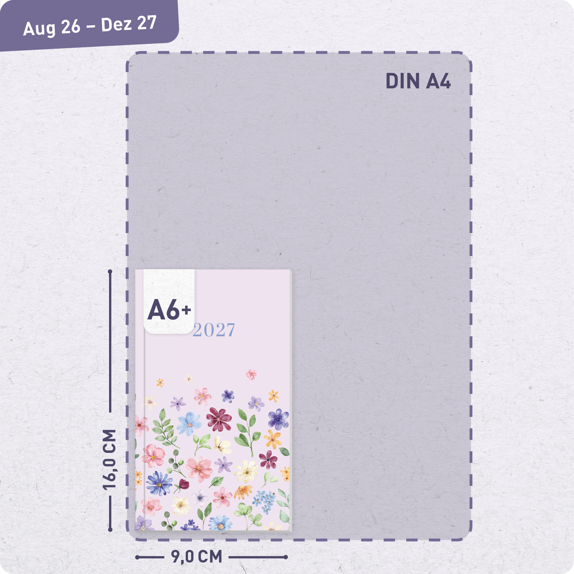 Artikelbild 3 des Artikels “Monatskalender 2026/2027 A6+ Slim Taschenkalender [Lilac Blossoms] “