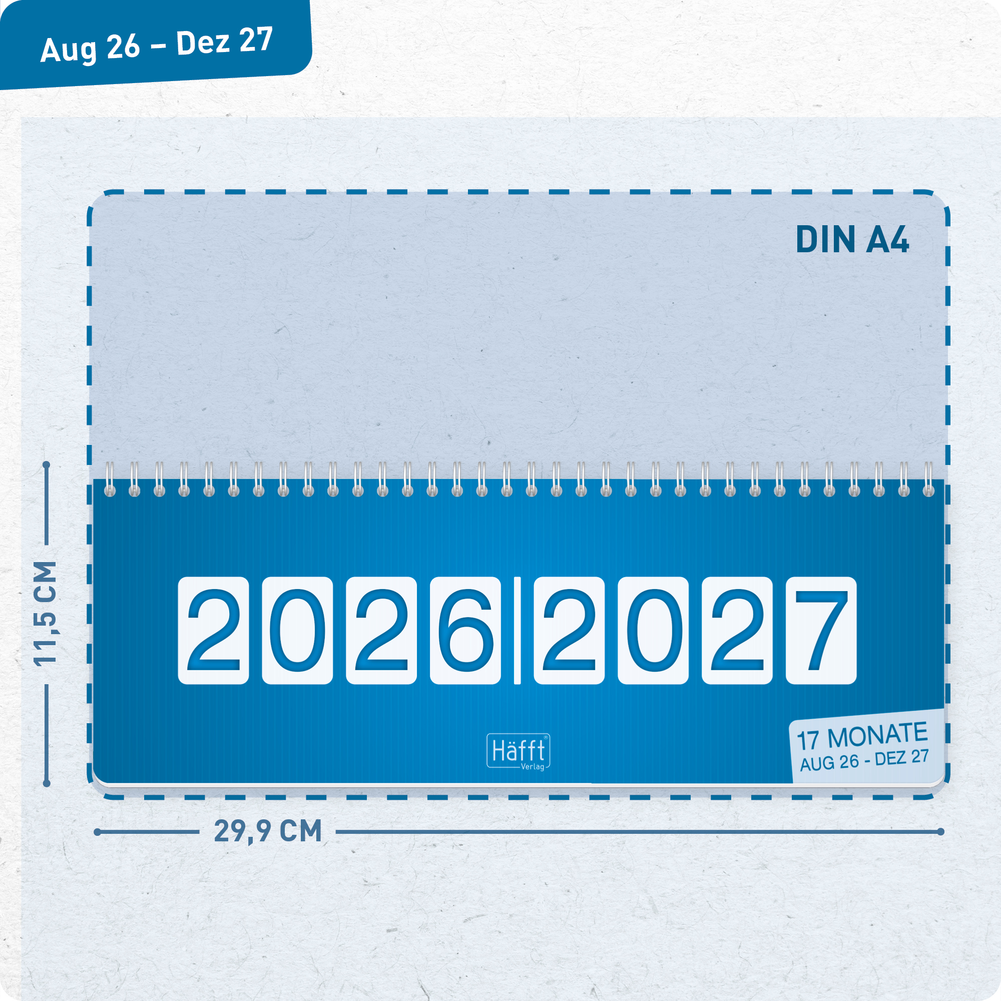 Artikelbild 3 des Artikels “Wochen-Tischkalender 2026/2027 [Königsblau] “