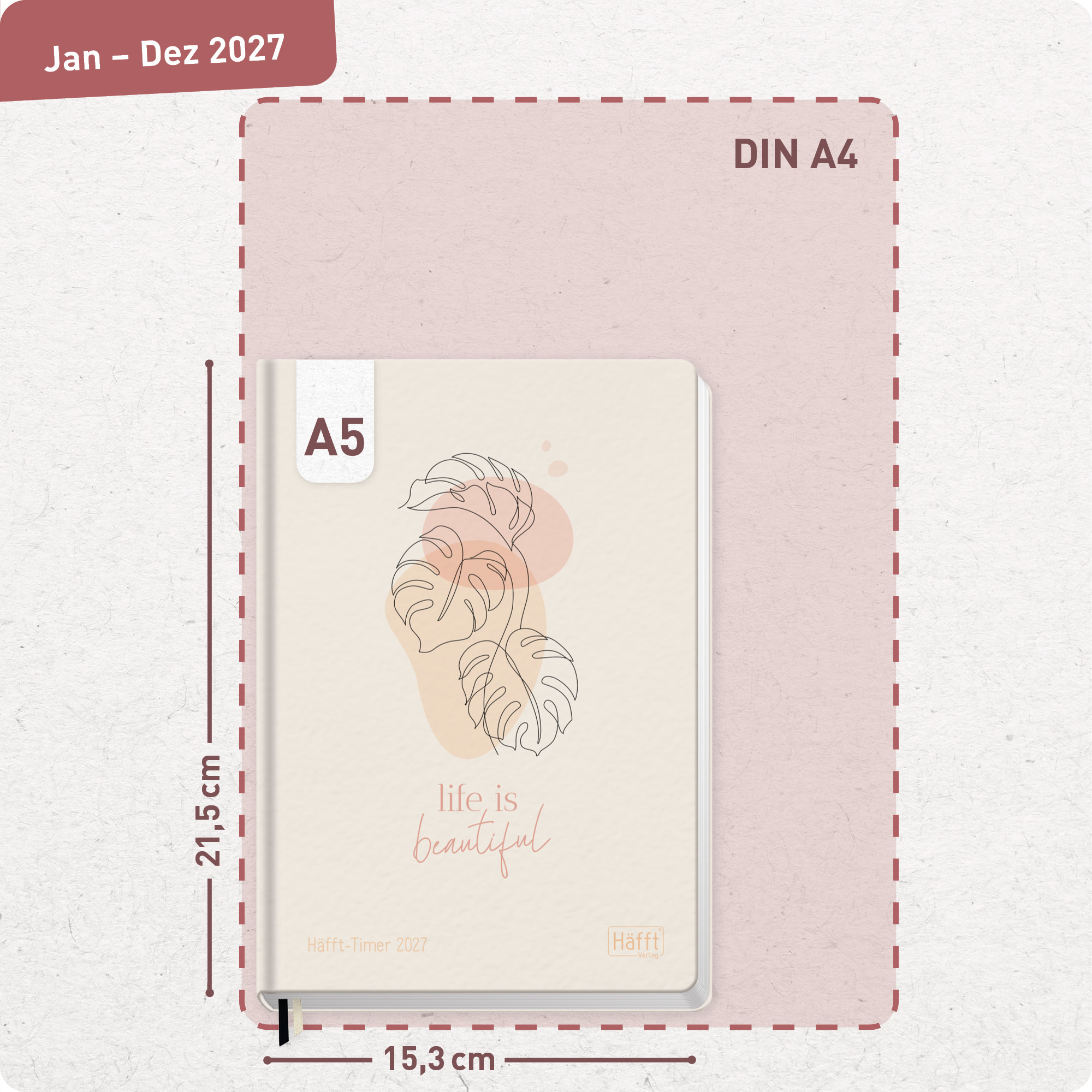 Artikelbild 3 des Artikels “Häfft-Timer 2027 A5 [Life is beautiful] “