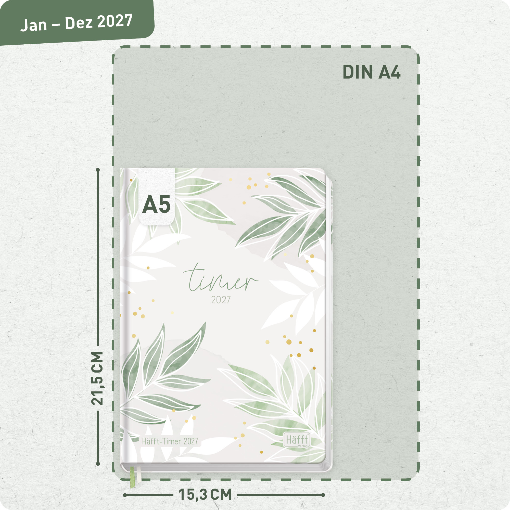 Artikelbild 3 des Artikels “Häfft-Timer A5 2027 [Pure Leaves] “