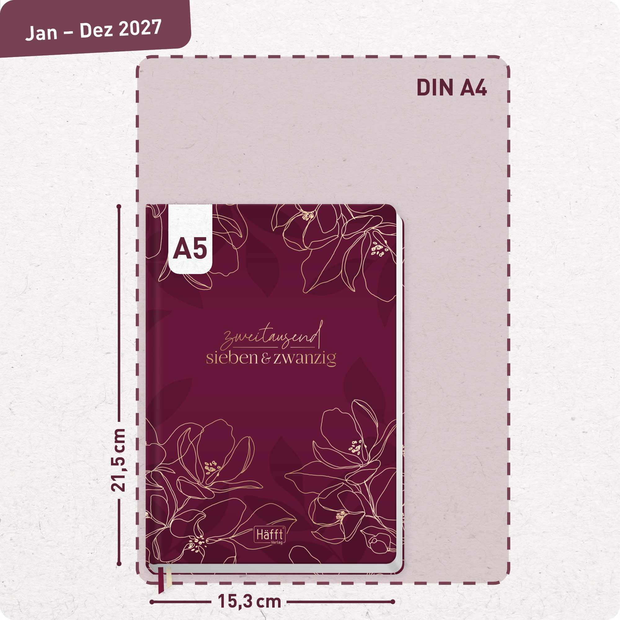 Artikelbild 3 des Artikels “Häfft-Timer 2027 A5 [Red Velvet] “