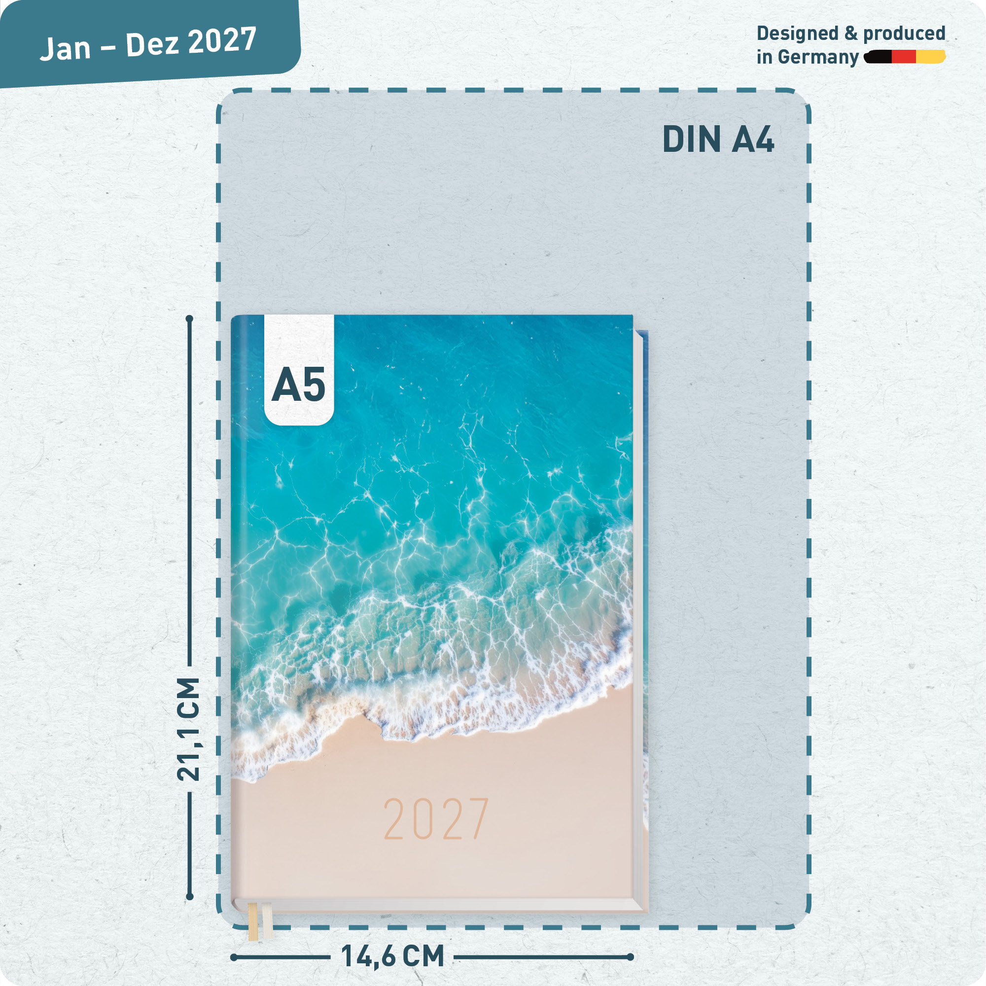 Artikelbild 3 des Artikels “Chäff-Timer Classic A5 2027 [Summer Beach] “