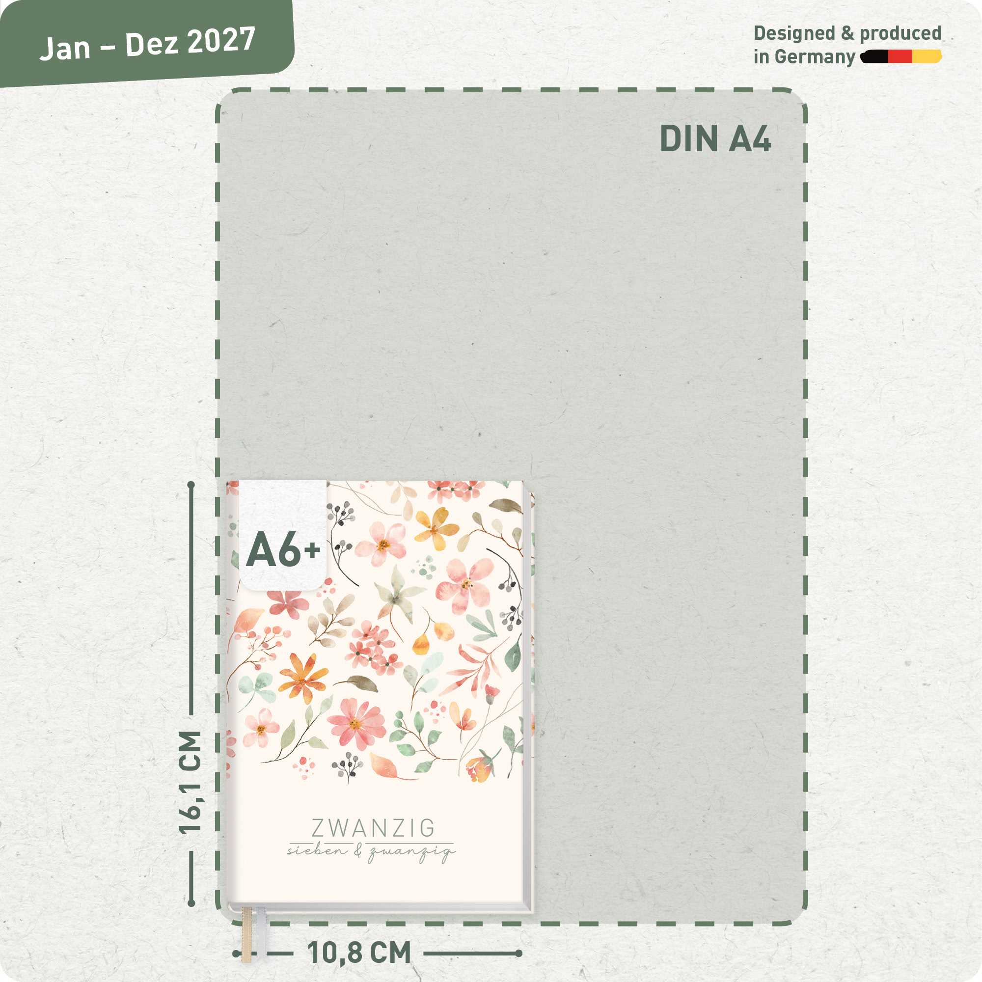 Artikelbild 3 des Artikels “Chäff-Timer Mini 2027 A6+ [Wild Blossoms] “