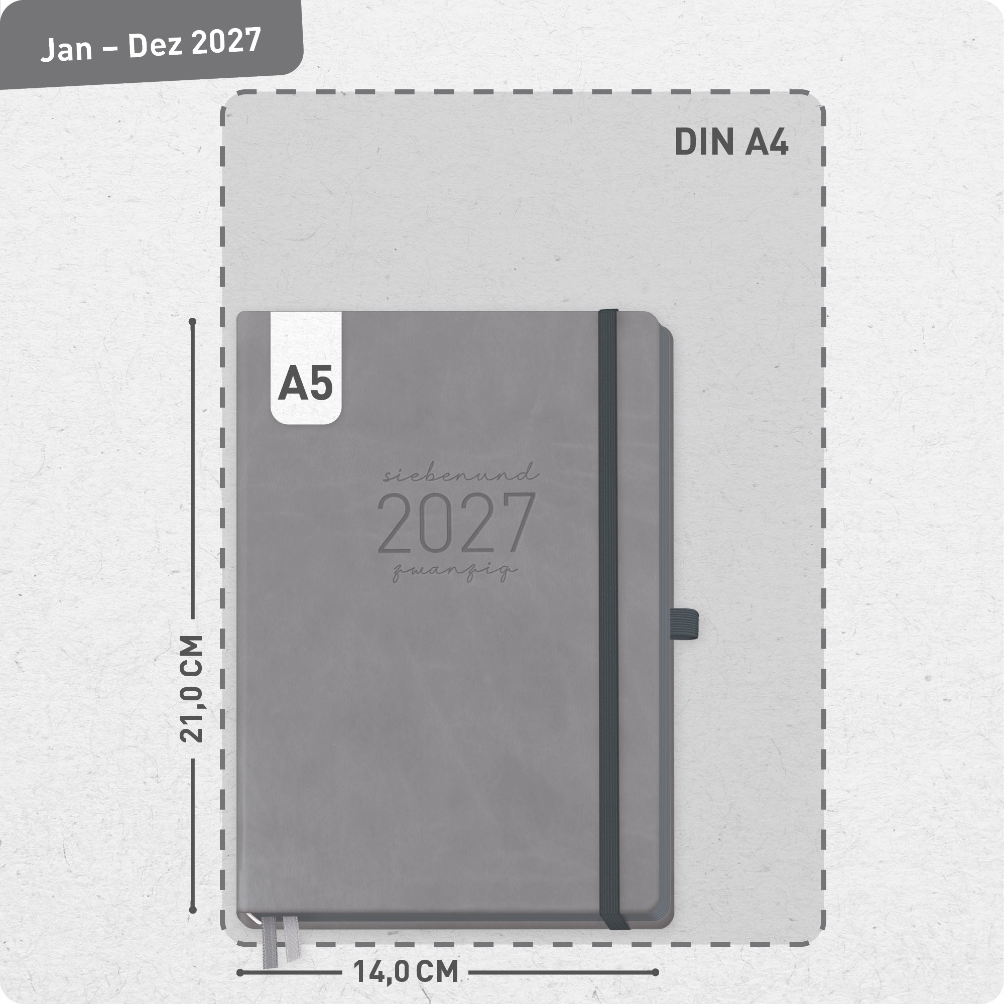 Artikelbild 3 des Artikels “Chäff-Timer Deluxe A5 2027 [Grey Edition] “