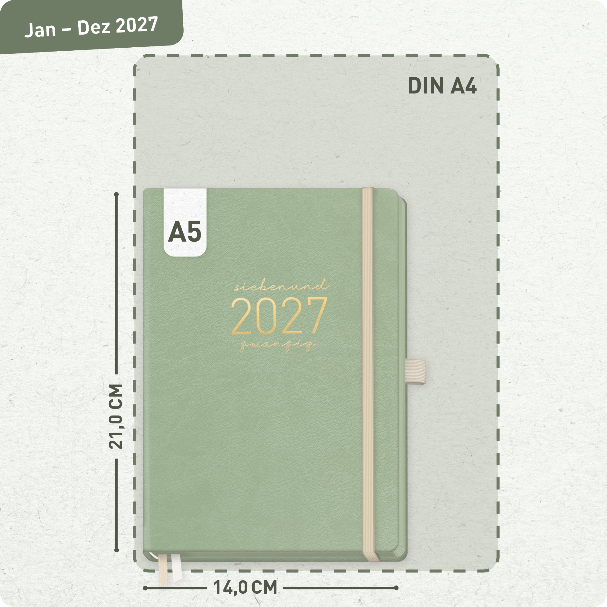 Artikelbild 3 des Artikels “Chäff-Timer Deluxe A5 2027 [Salbei] “