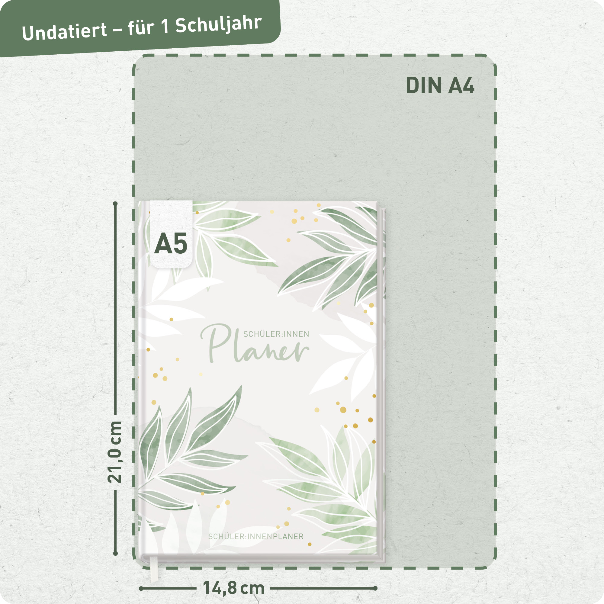 Artikelbild 3 des Artikels “Schulstuff Schülerplaner A5 [Pure Leaves] “