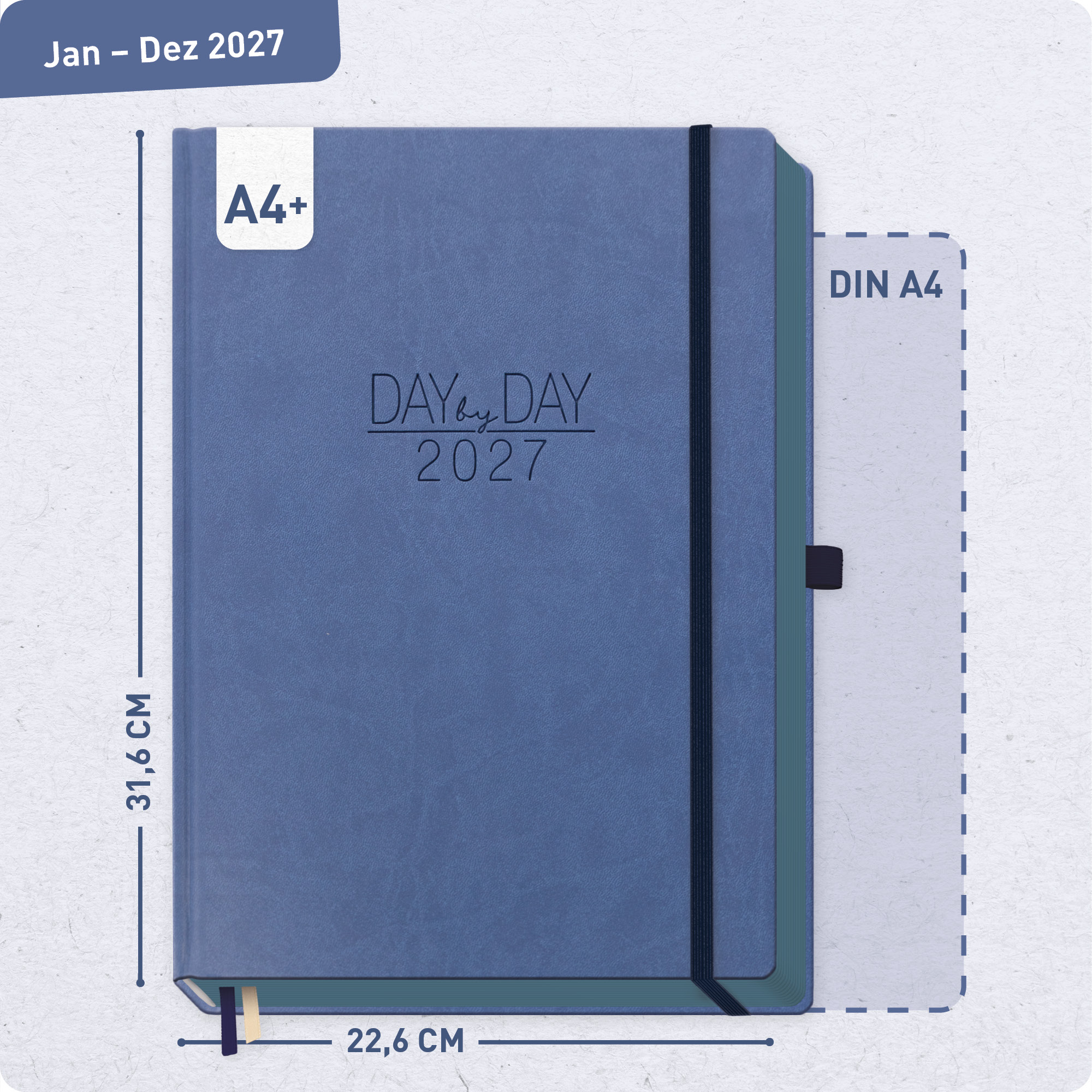 Artikelbild 3 des Artikels “Organizer Day by Day Maxi A4+ 2027 [Business Blue] “