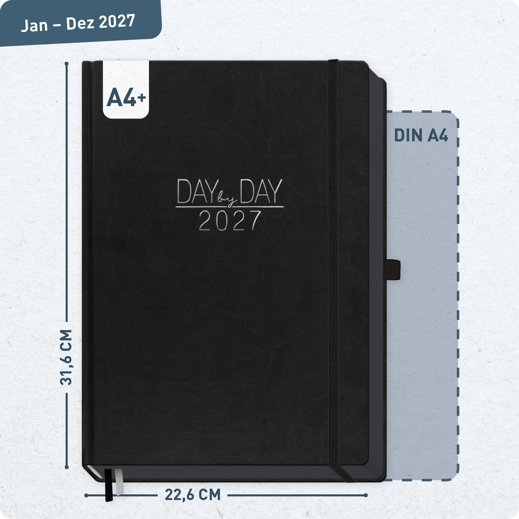 Artikelbild 3 des Artikels “Organizer Day by Day Maxi A4+ 2027 [Schwarz] “