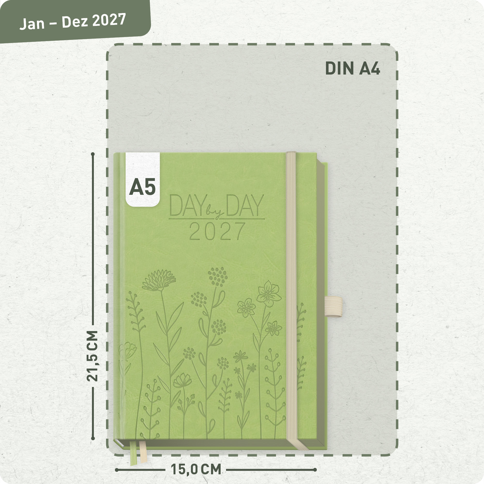 Artikelbild 3 des Artikels “Organizer Day by Day Deluxe A5 2027 [Fine Flowers] “