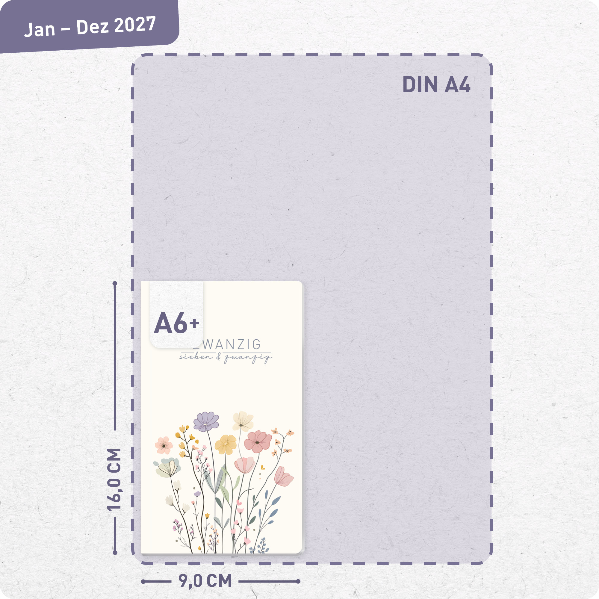 Artikelbild 3 des Artikels “Monatskalender Pocket Slim A6+ 2027 [Flower Joy] “