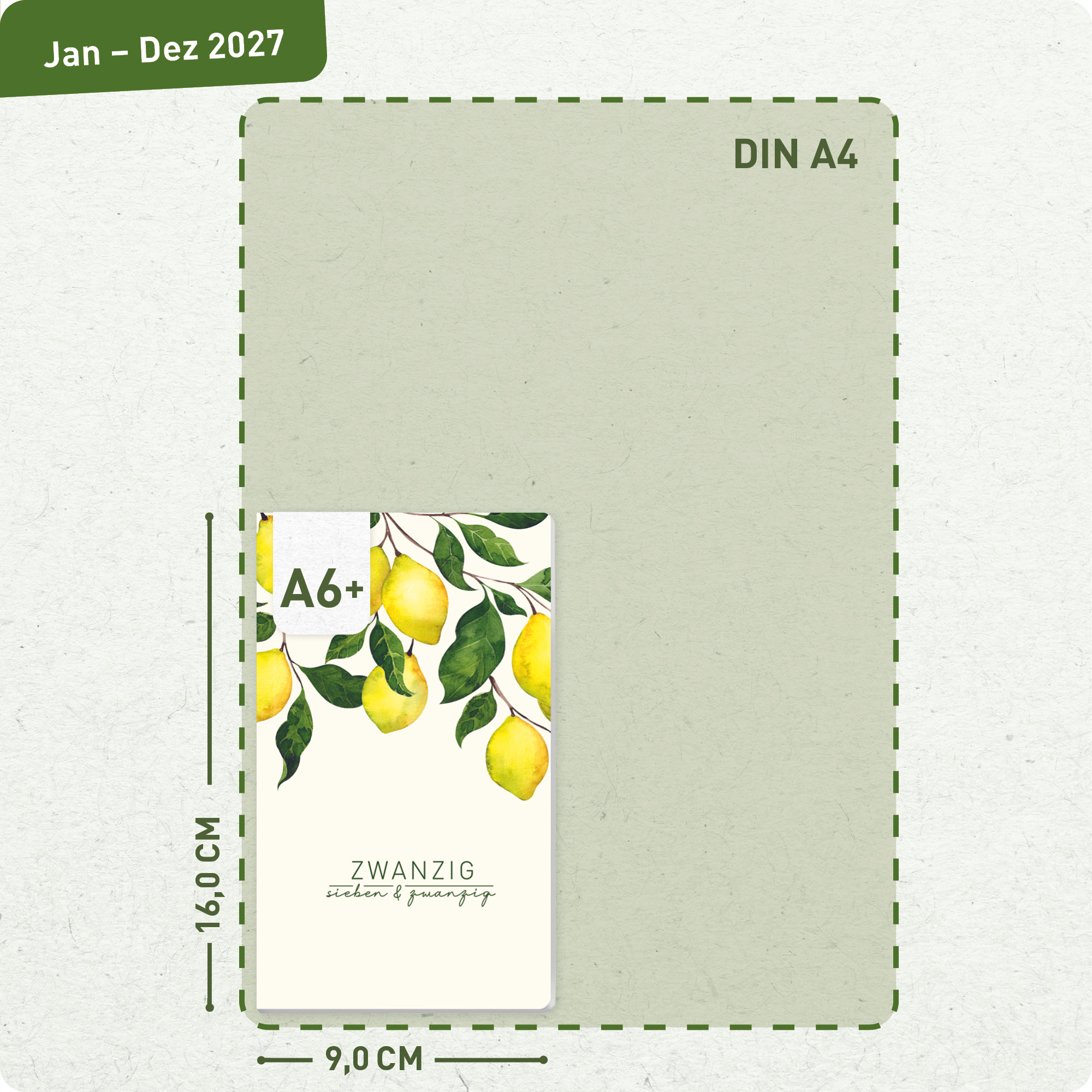 Artikelbild 3 des Artikels “Monatskalender Pocket Slim A6+ 2027 [Lemon Times] “