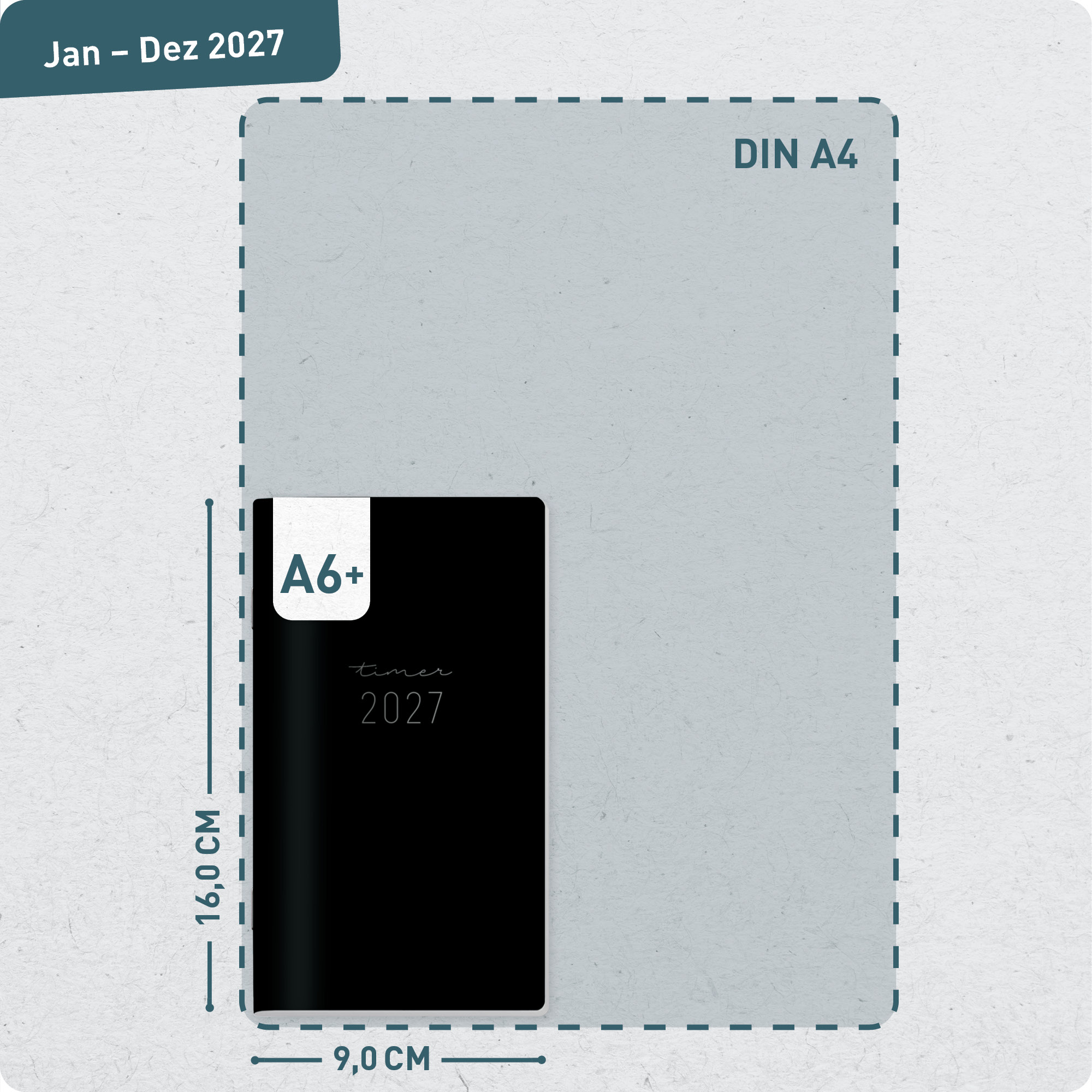 Artikelbild 3 des Artikels “Monatskalender Square A6+ 2027 [Black Edition] “