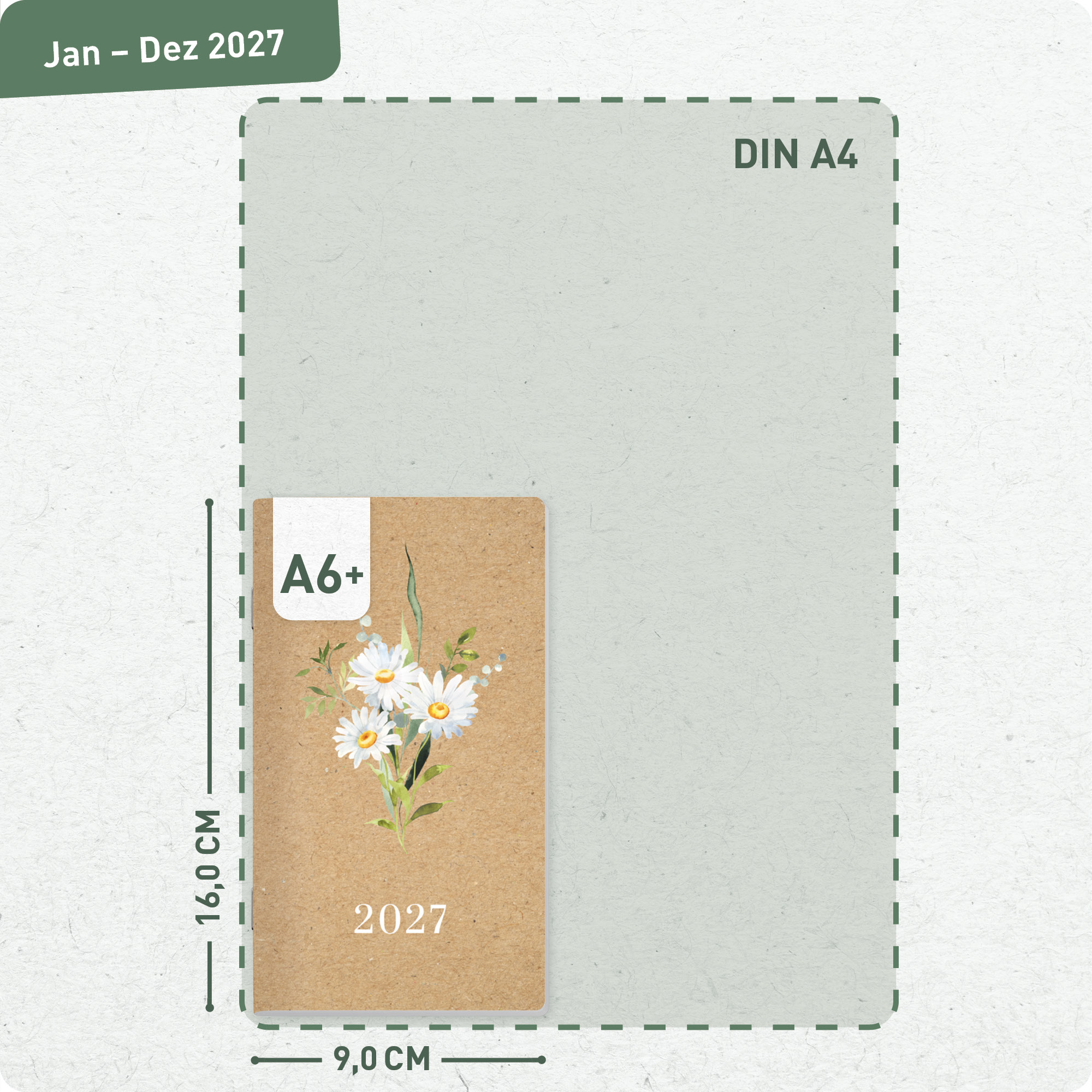 Artikelbild 3 des Artikels “Monatskalender Square A6+ 2027 [Daisy Days] “