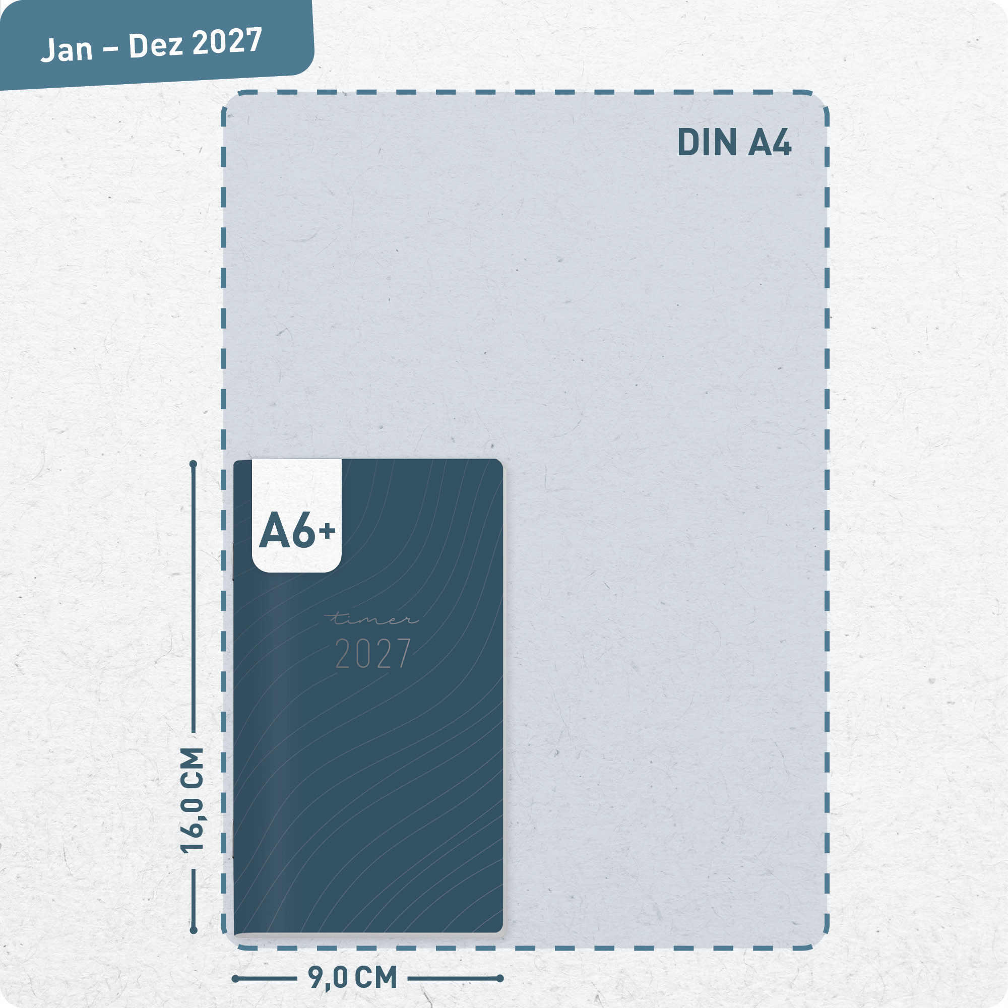 Artikelbild 3 des Artikels “Monatskalender Square A6+ 2027 [Urban Blue] “