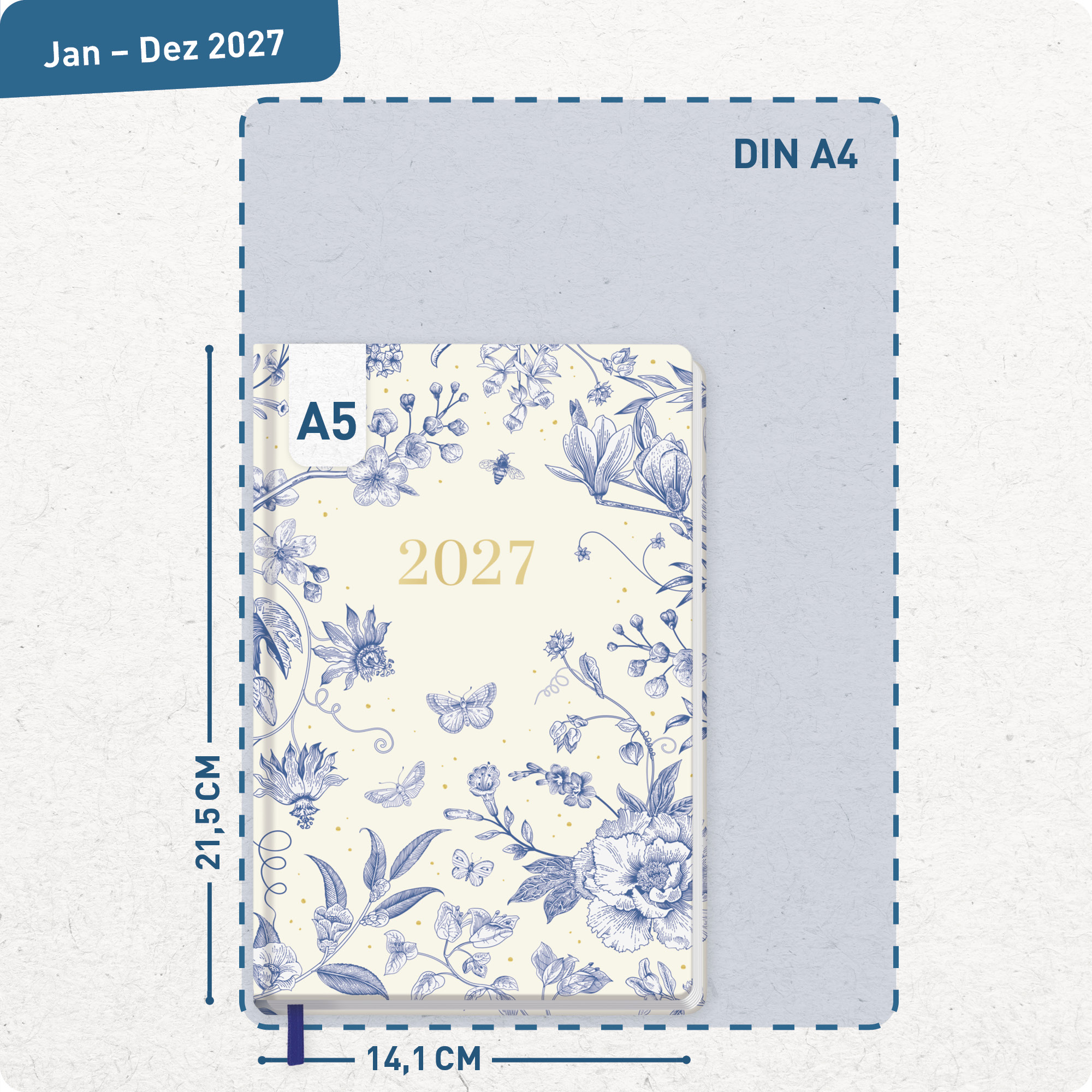 Artikelbild 3 des Artikels “Großdruck-Kalender A5 2027 [Fine Style] “