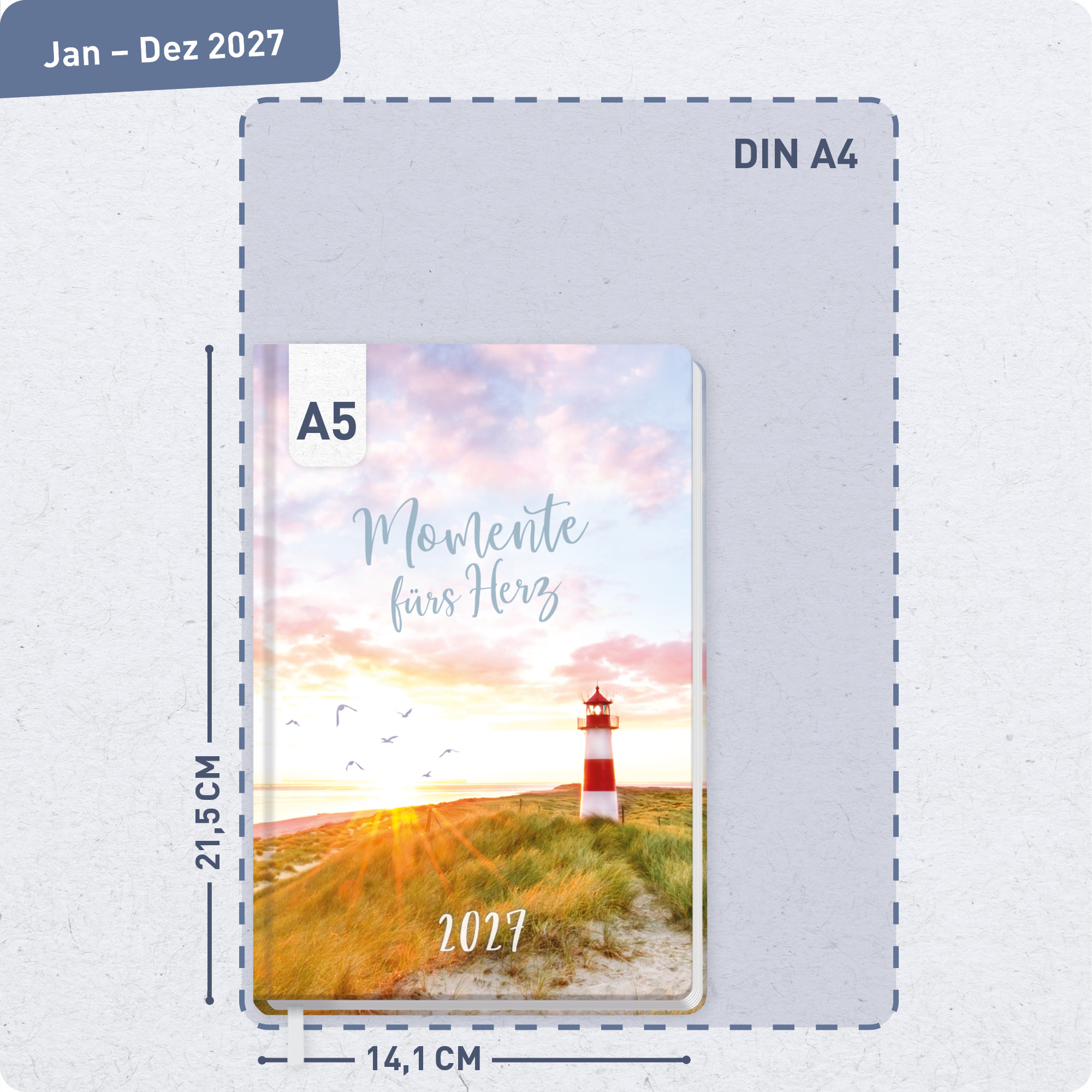 Artikelbild 3 des Artikels “Großdruck-Kalender A5 2027 [Leuchtturm] “