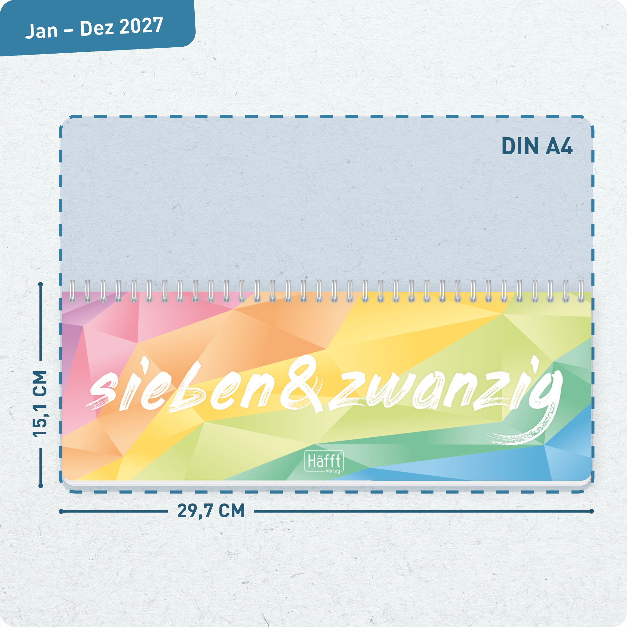 Artikelbild 3 des Artikels “Wochen-Tischkalender 2027 quer zum Aufstellen [Rainbow] “