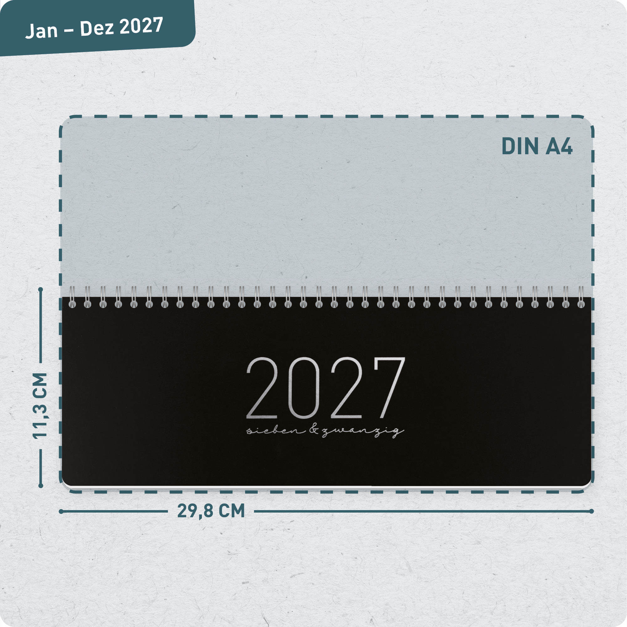 Artikelbild 3 des Artikels “Wochen-Tischkalender quer 2027 [Black Edition] “