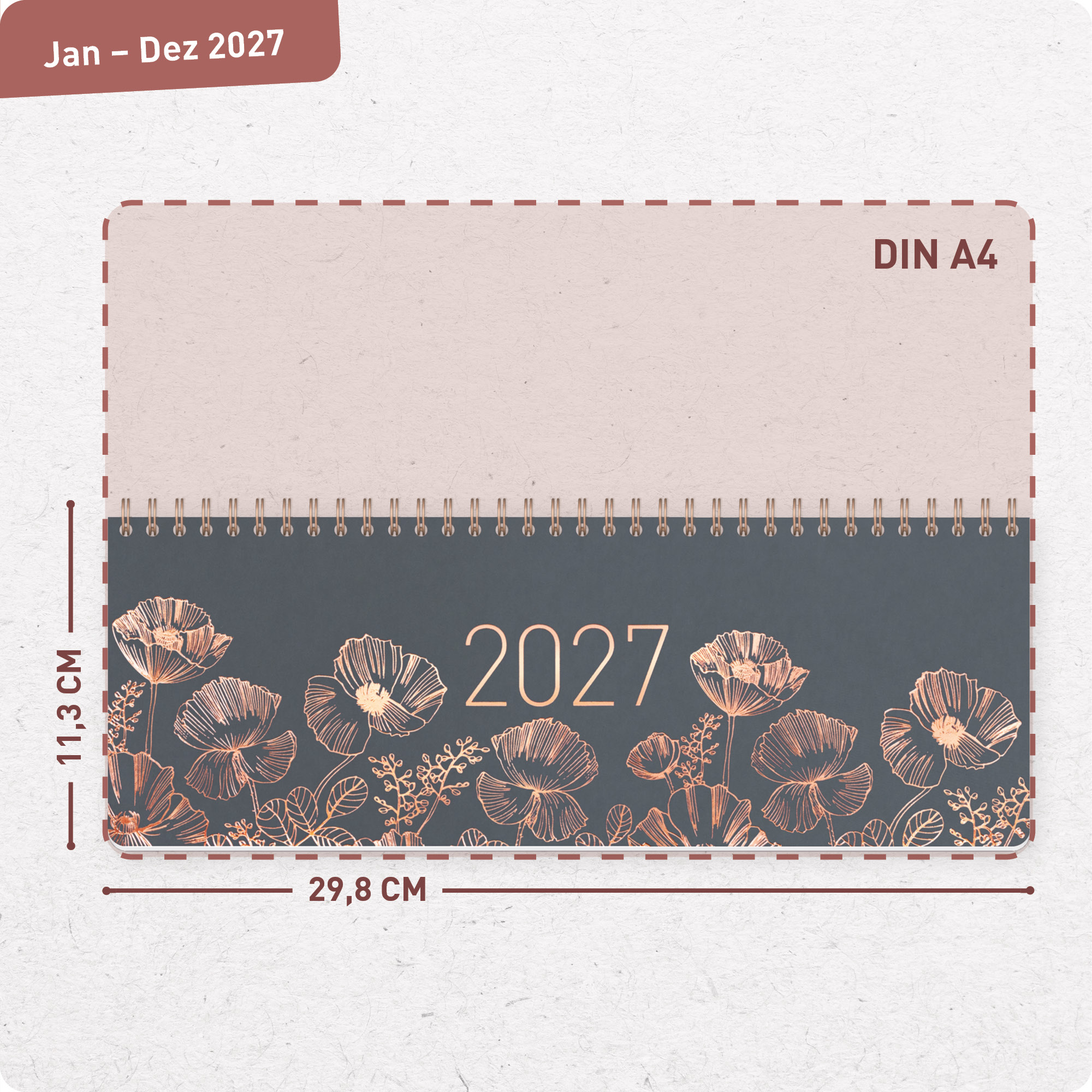 Artikelbild 3 des Artikels “Wochen-Tischkalender quer 2027 [Poppy] “