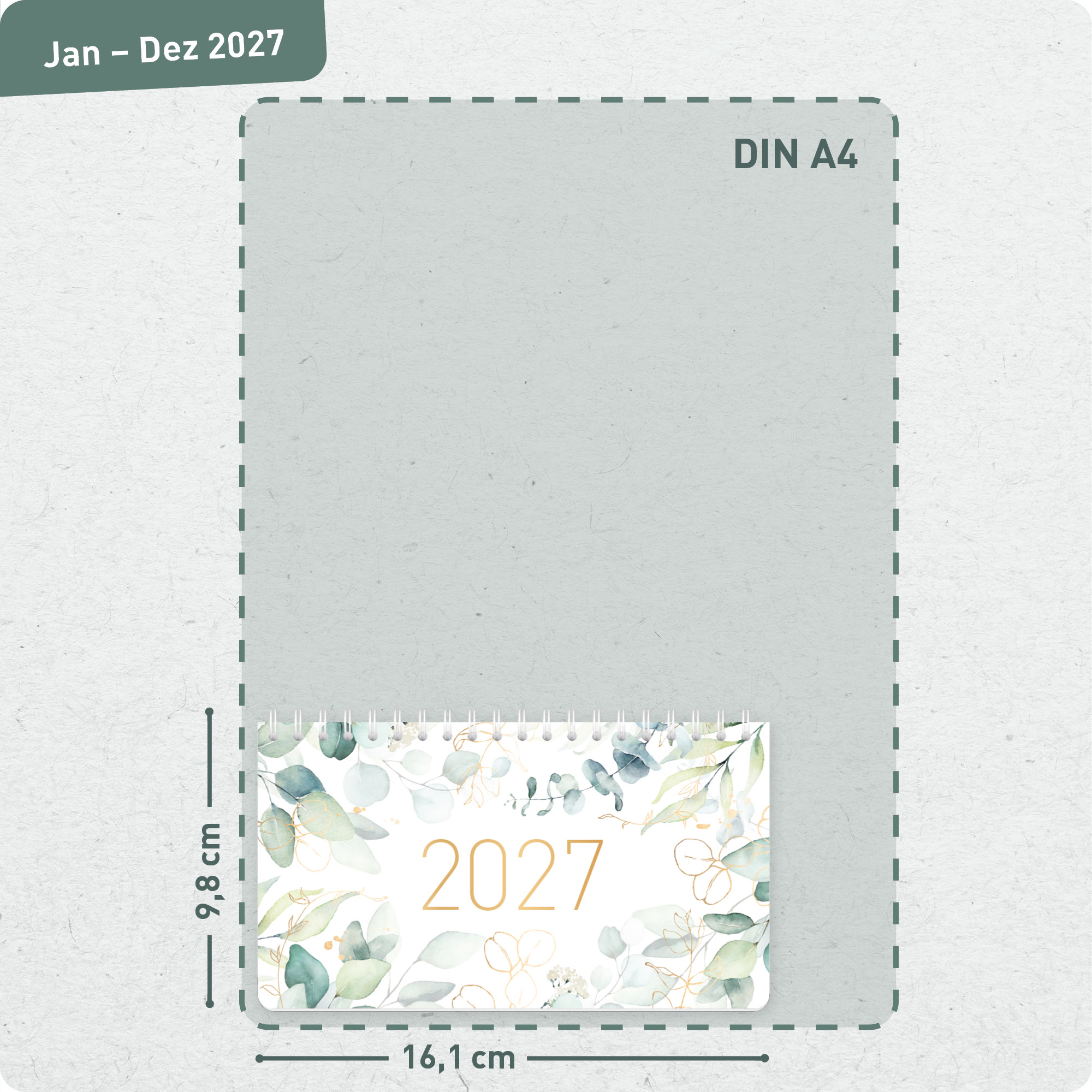 Artikelbild 3 des Artikels “Wochen-Tischkalender Pocket 2027 [Blattgold] “