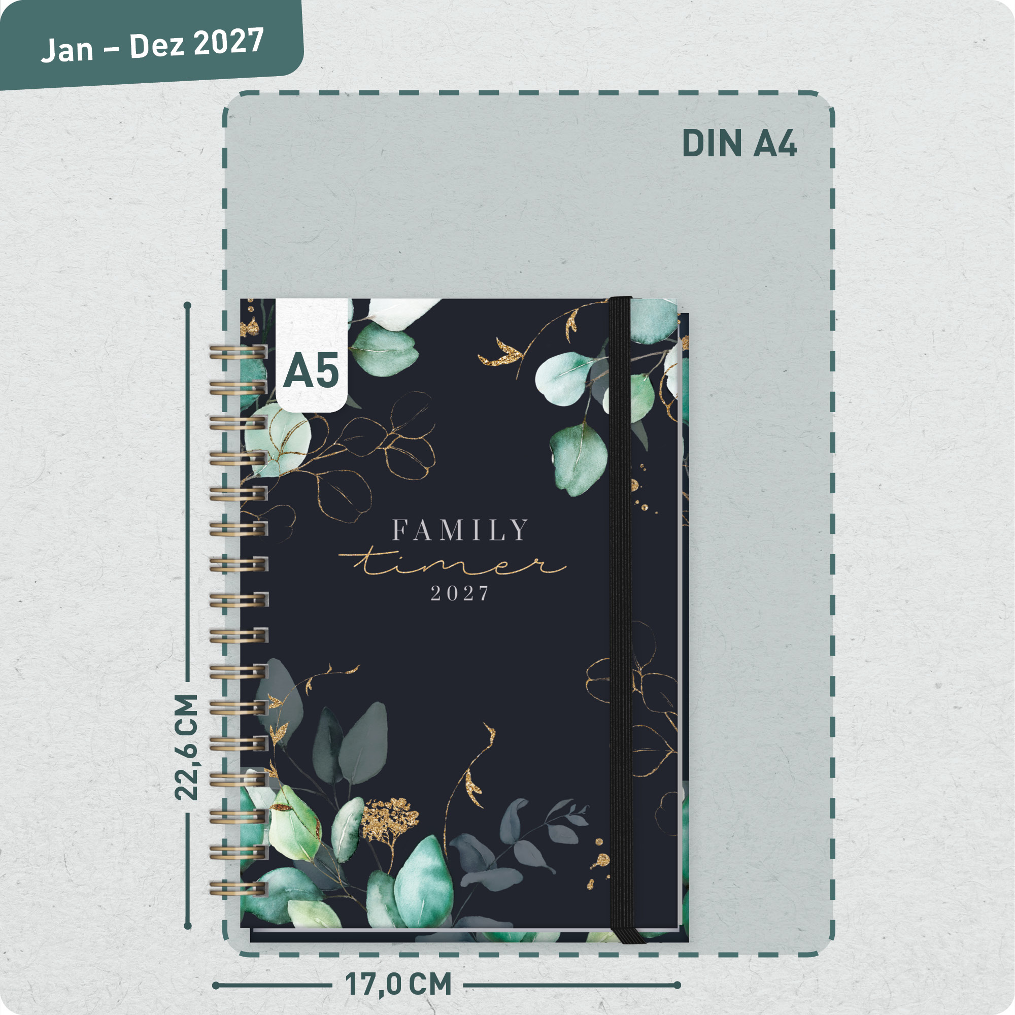 Artikelbild 3 des Artikels “Family-Timer A5 2027 [Mondscheinblüten] “