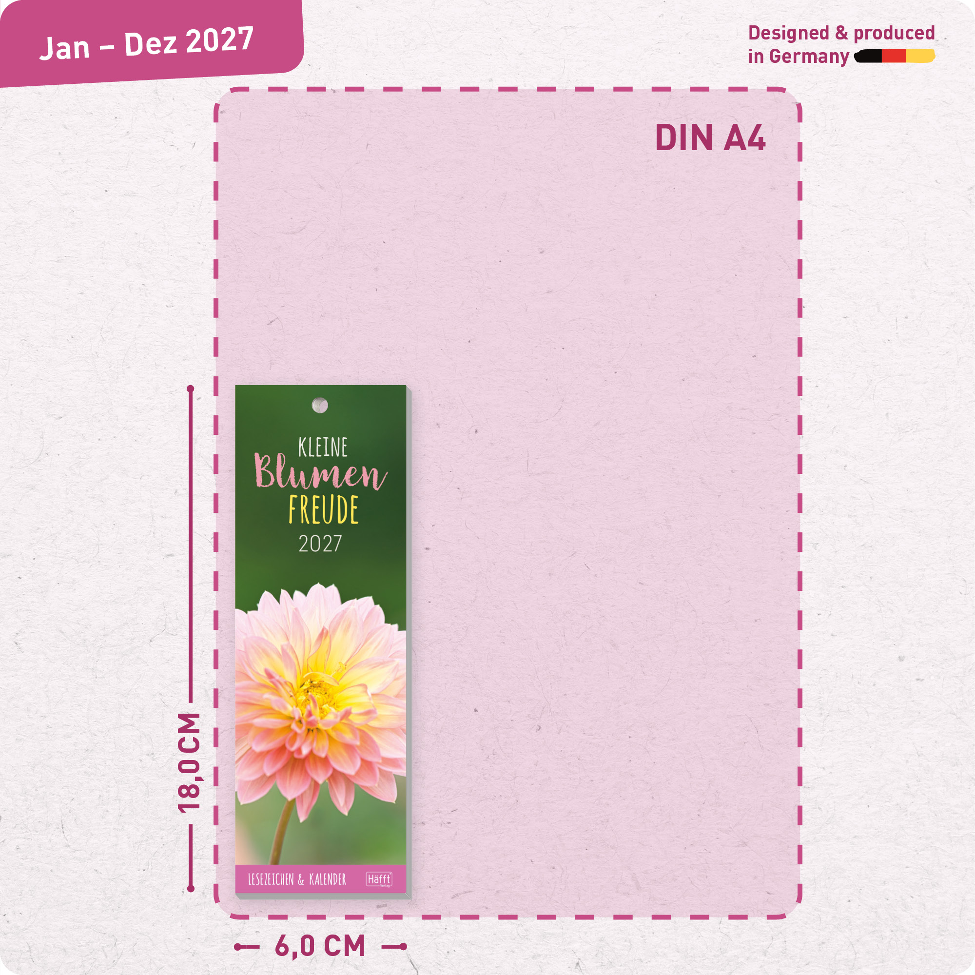 Artikelbild 3 des Artikels “Lesezeichenkalender 2027 [Blumenfreude] “