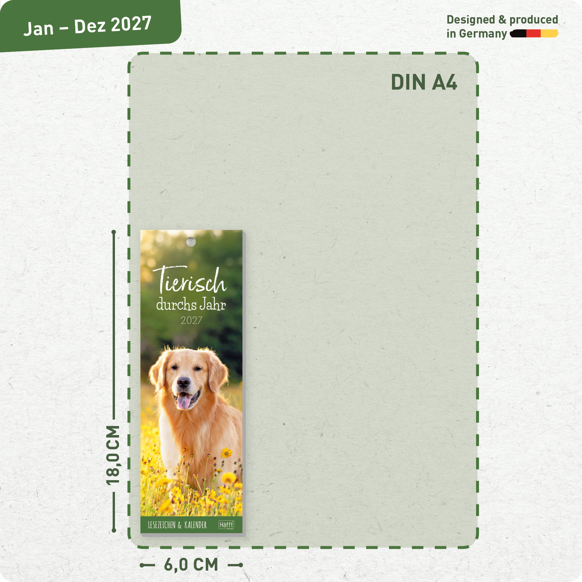 Artikelbild 3 des Artikels “Lesezeichenkalender 2027 [Tierisch durchs Jahr] “