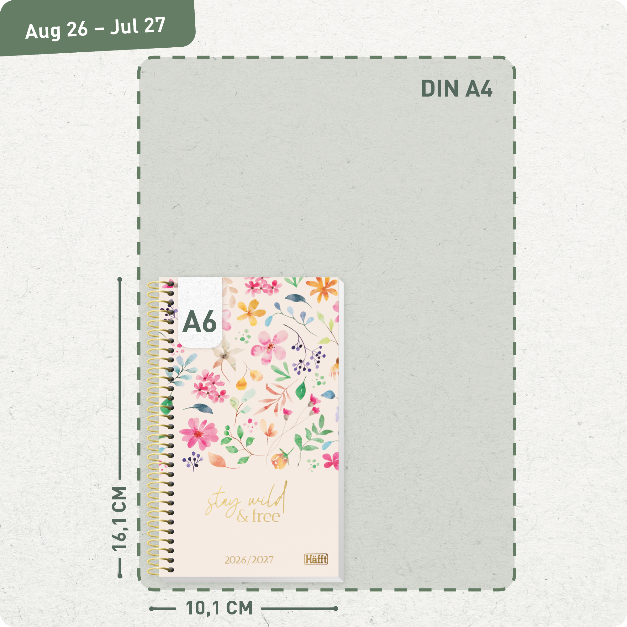 Artikelbild 3 des Artikels “College-Timer A6 Slim 2026/2027 [Wild Blossoms] “